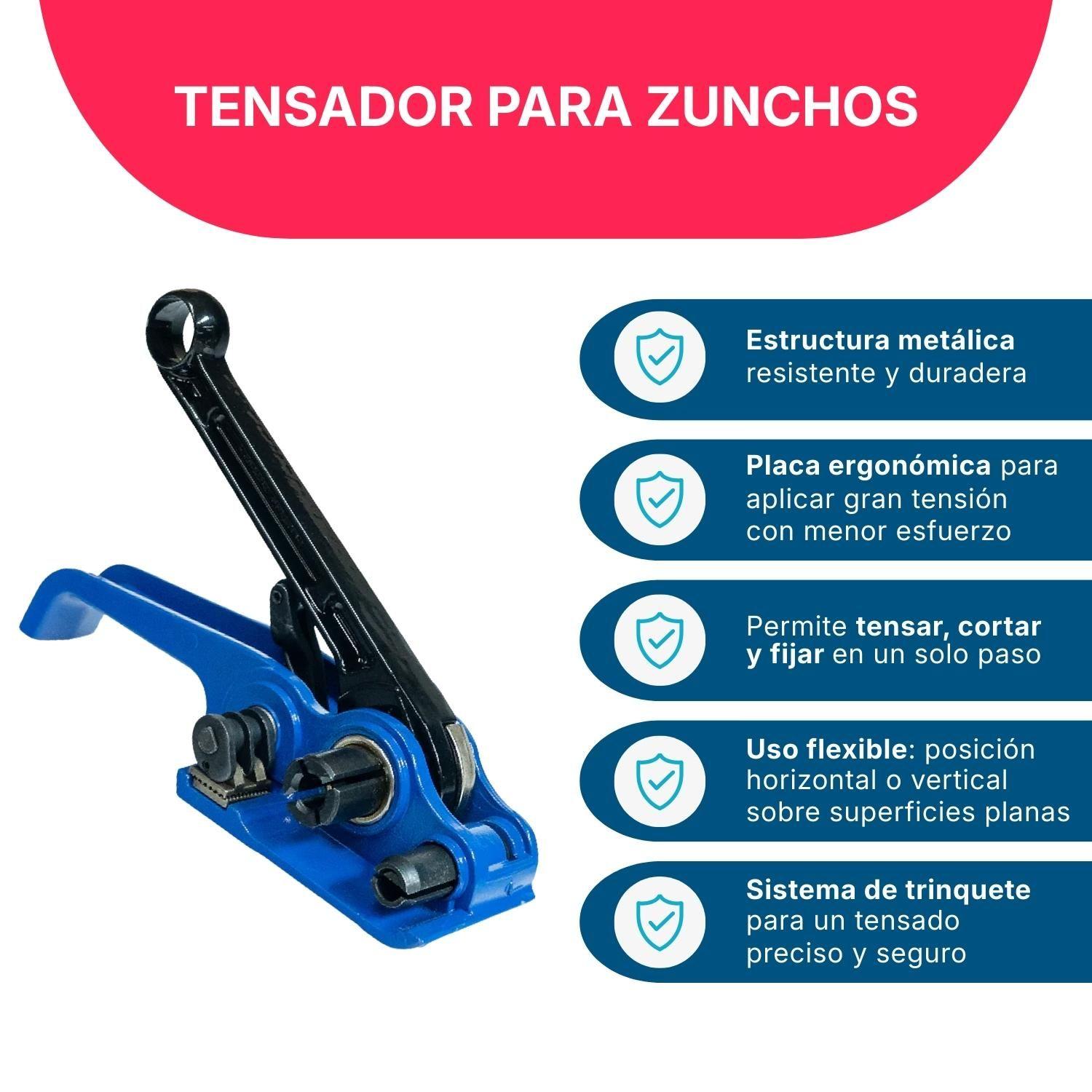 Zuncho Plástico PET 1/2" 12mm*0,5mm*2.400m + Kit Enzunchador-3
