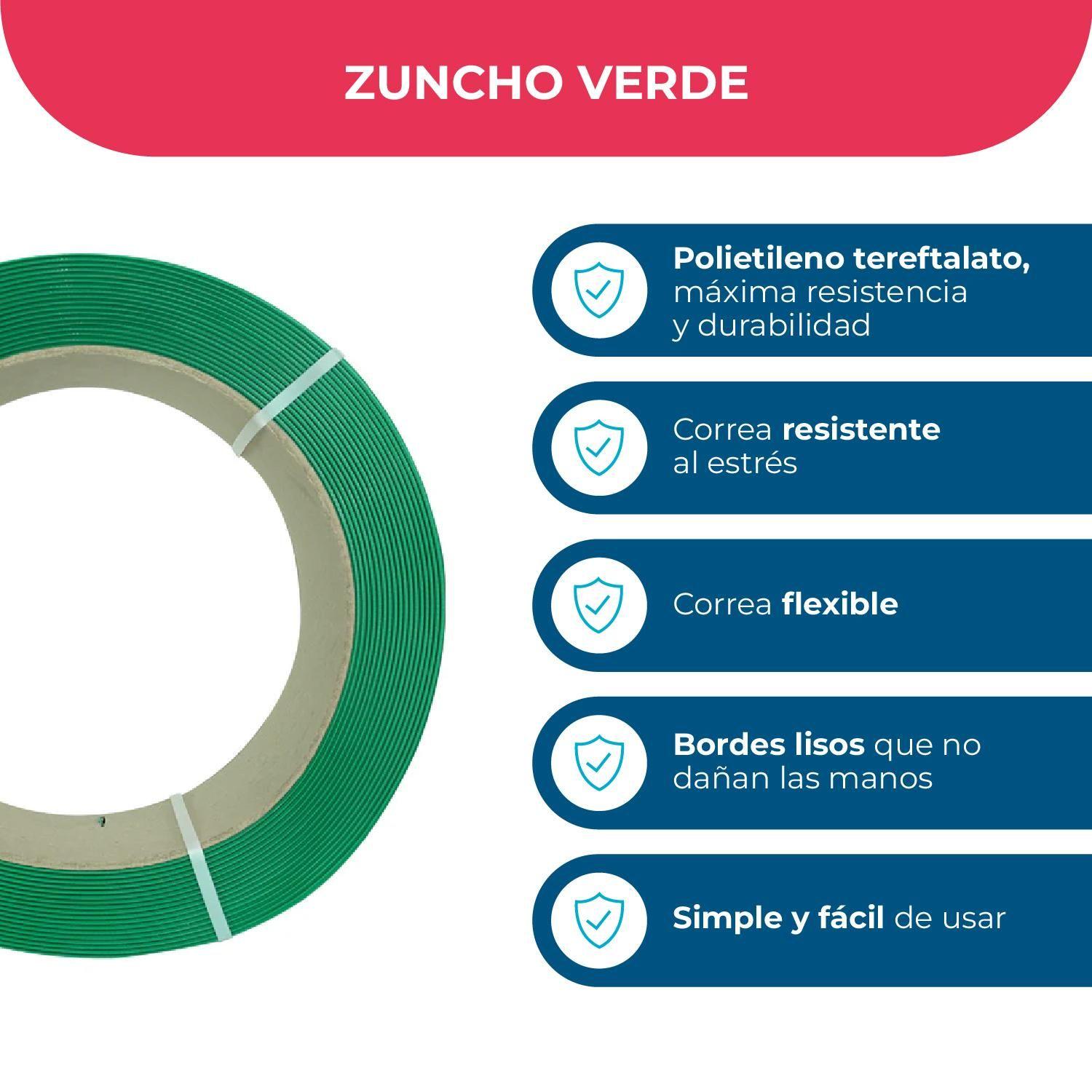 Zuncho Plástico PET 1/2" 12mm*0,5mm*2400m Pack Mayorista 1ud-2