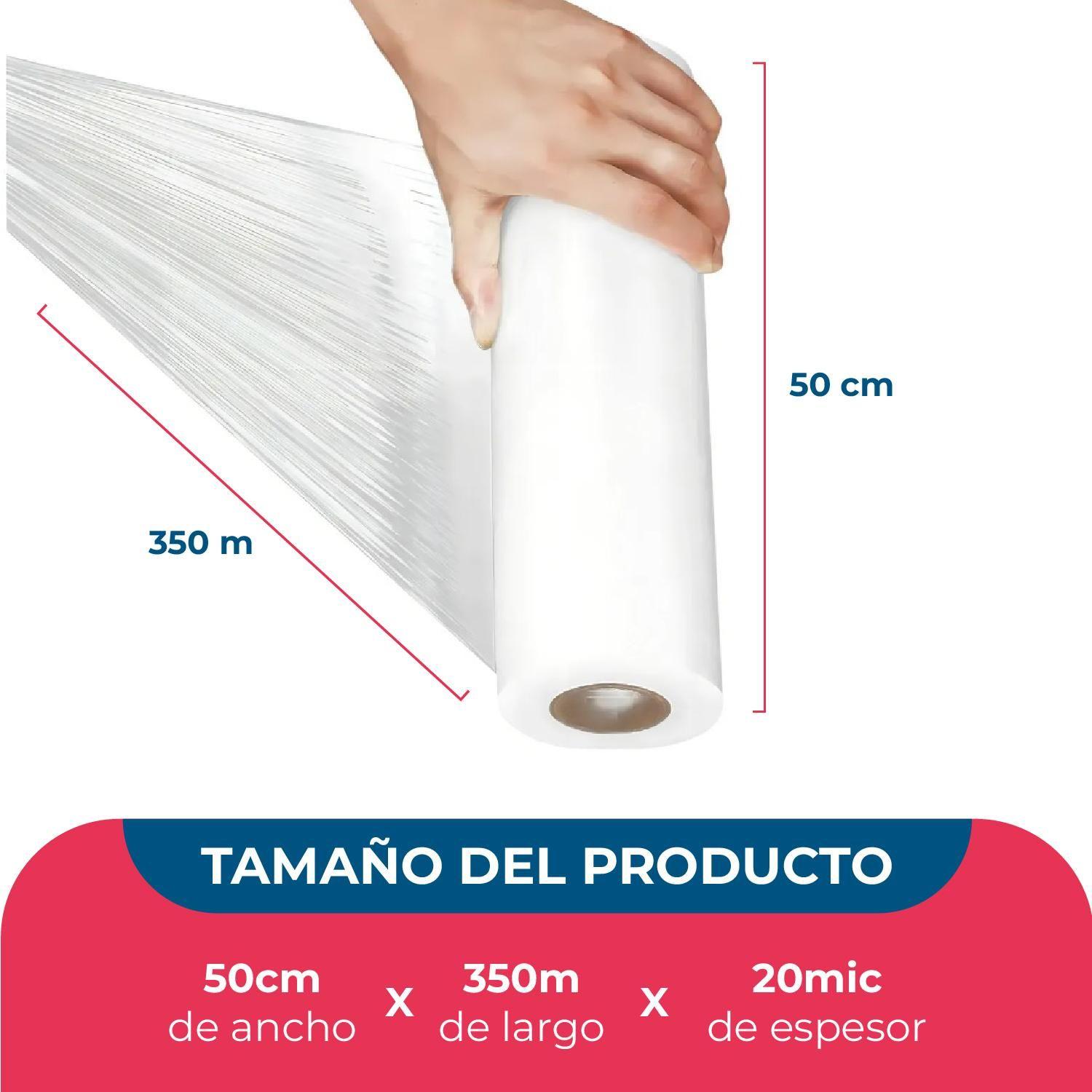Film Stretch 1,7Kg 350m Blanco Pack Mayorista - 6 uds-2