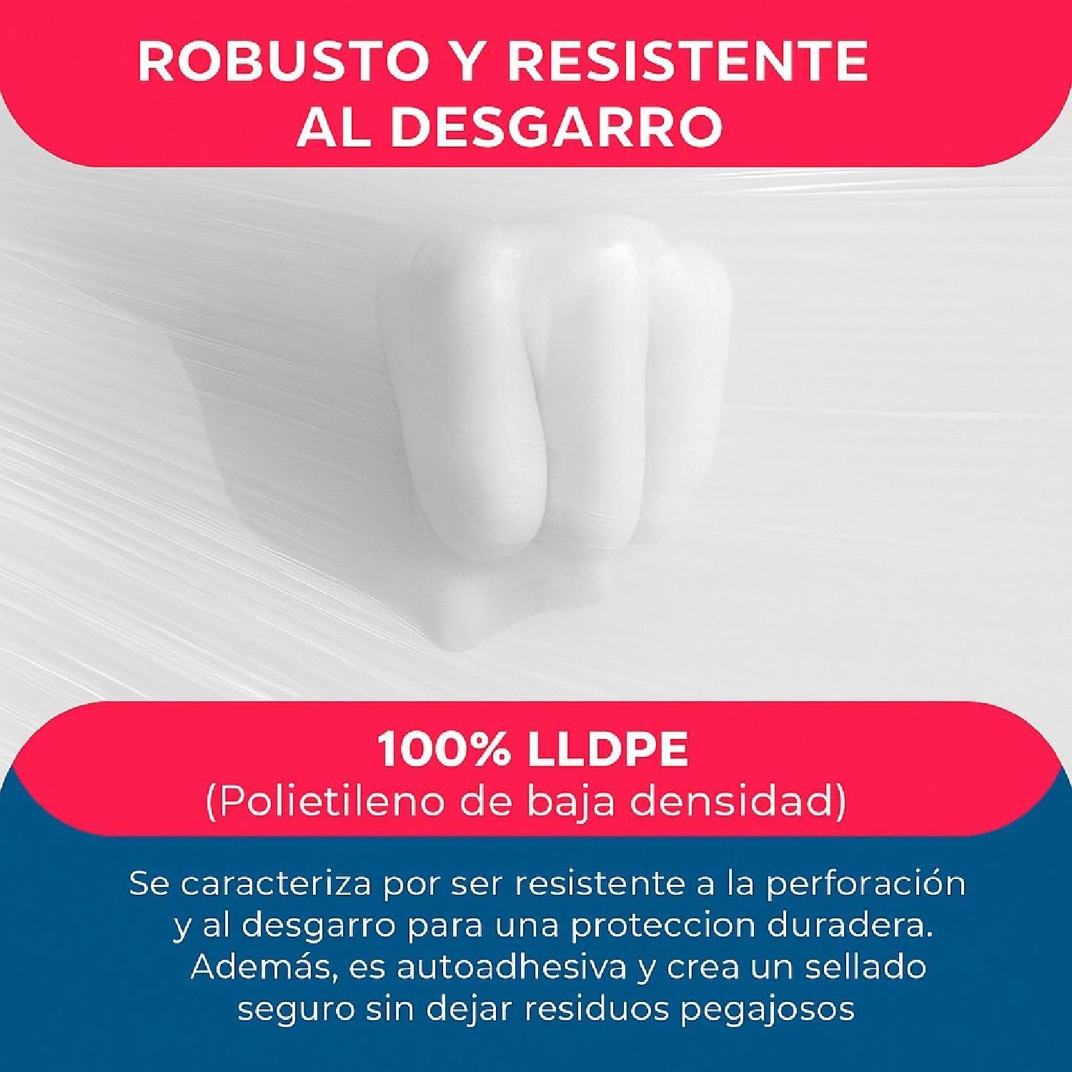 Film Stretch 1,7Kg 350m Blanco Pack Mayorista - 6 uds-3