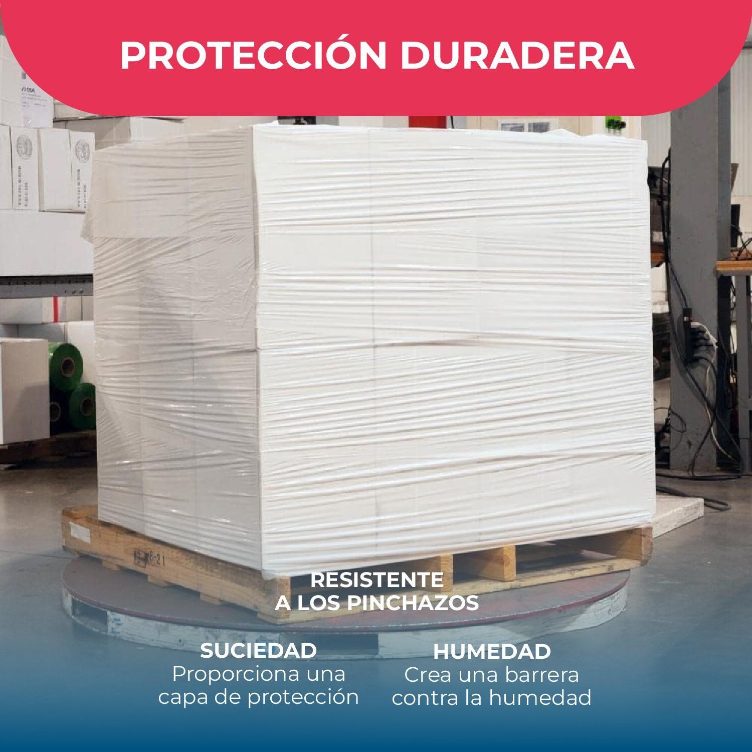 Film Stretch 1,7Kg 350m Blanco Pack Mayorista - 6 uds-4