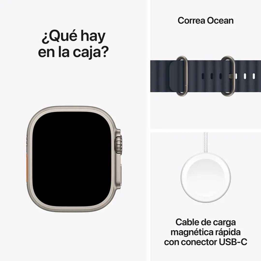 Apple Watch Ultra 2 GPS Cellular 49mm Titanio Correa Ocean Navy-2