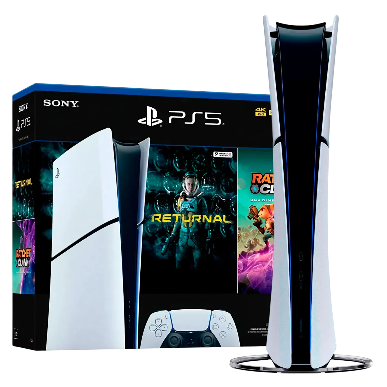 Consola Sony Playstation 5 Ps5 Slim 1tb Edicion Digital Bundle Ratchet & Clank: Rift Apart + Returna-1