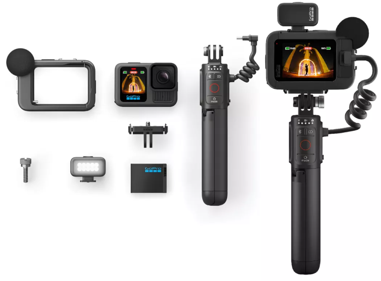 Gopro Hero 13 Black Creator Edition 5.3k Con Luz Negra Y Micrófono-1