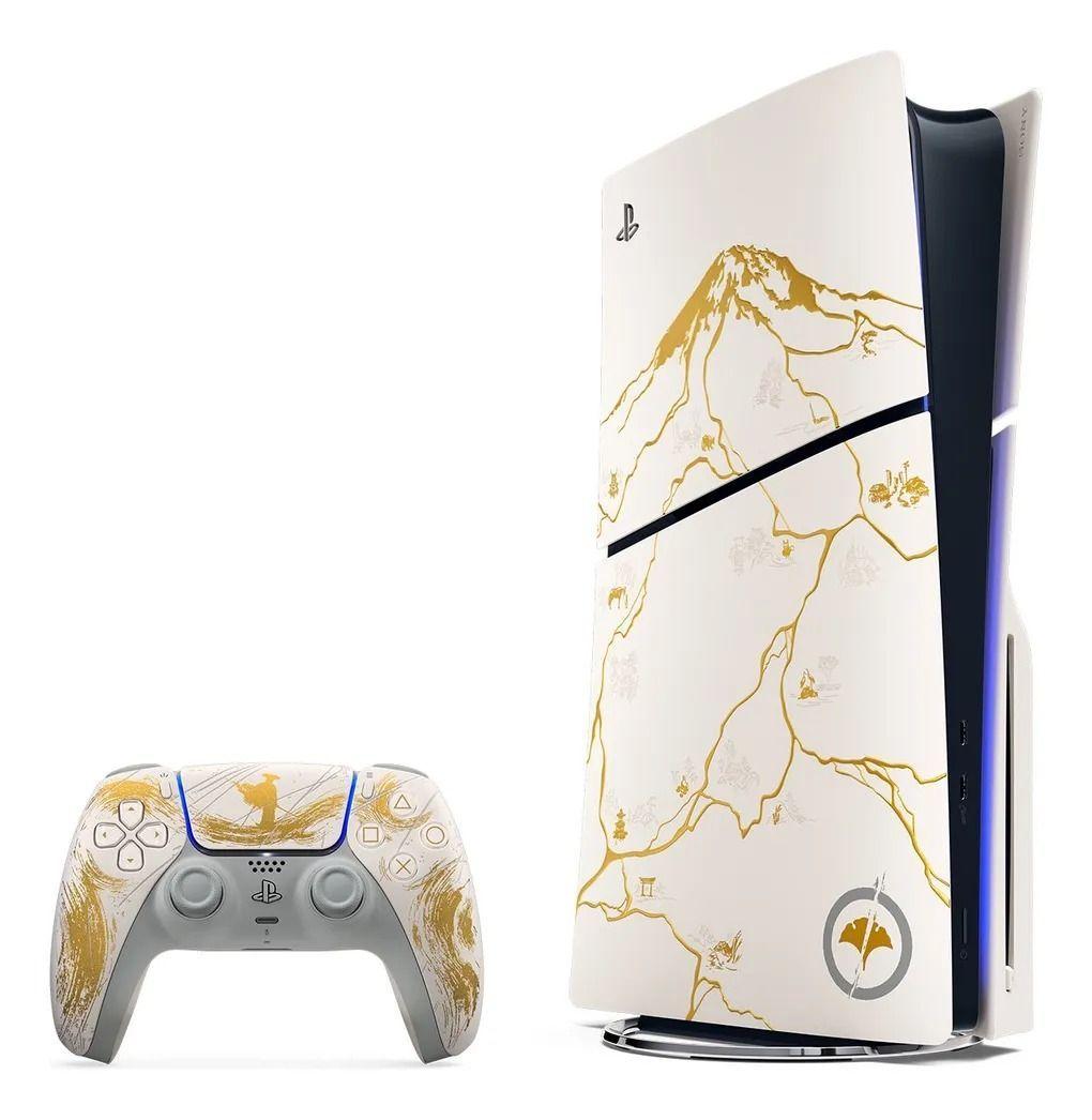 Consola Sony PS5 Slim Edici n de Disco Juego Ghost of Y tei Limited Bundle-0