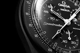 Reloj Omega Swatch Snoopy Moonswatch Mission Moonphase Black-1