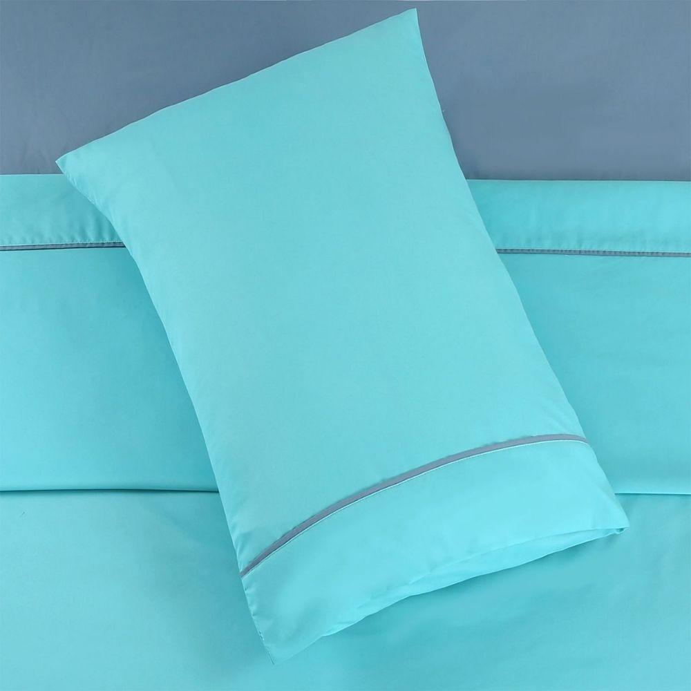 SABANAS BICOLOR CELESTE 2 PLAZAS BYB HOME-3
