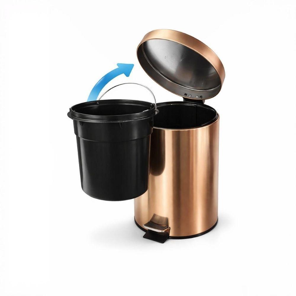 SET DE BASURERO METALICO MAS CEPILLO 3L-1