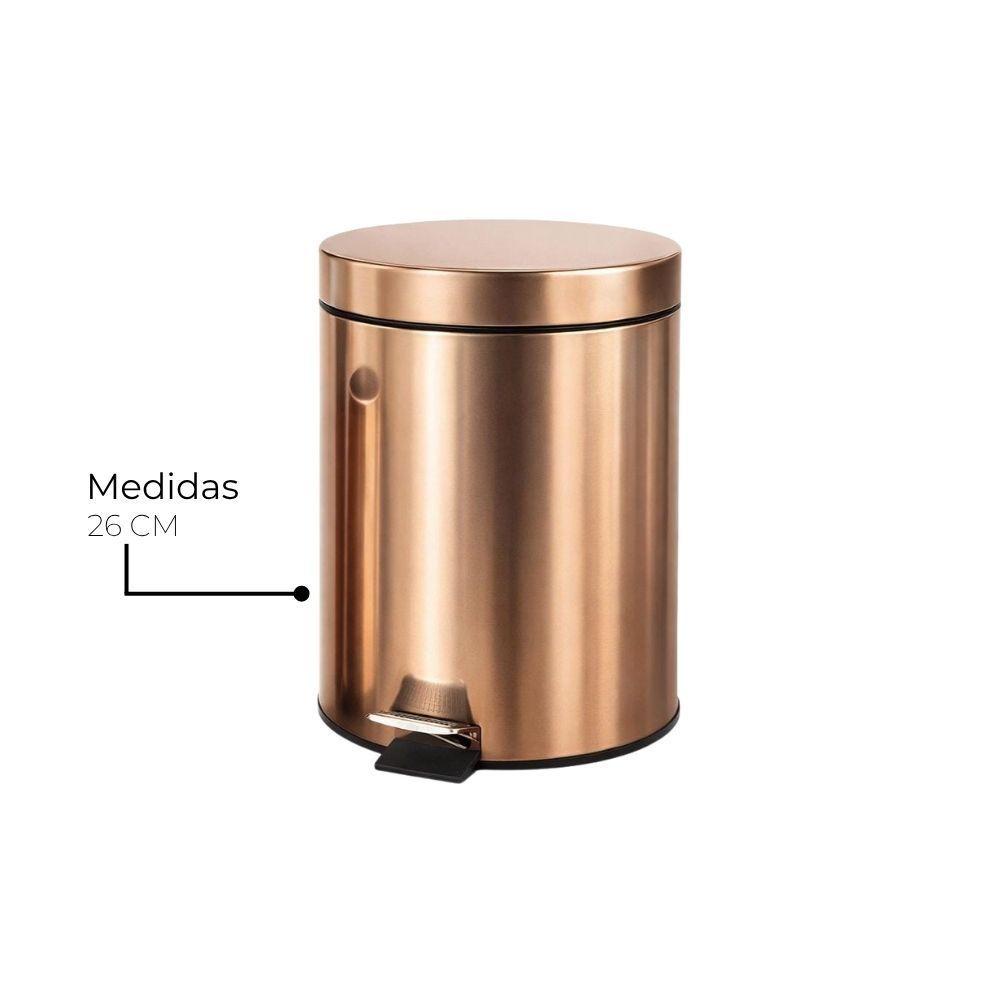 SET DE BASURERO METALICO MAS CEPILLO 3L-3