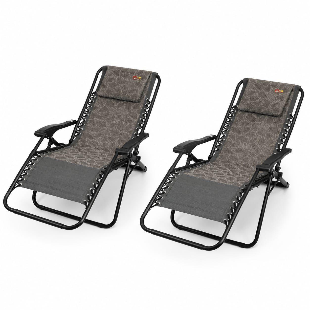 PACK DE 2 SILLA REPOSERA VERDE ESTAMPADO PLAYA Y CAMPING-2