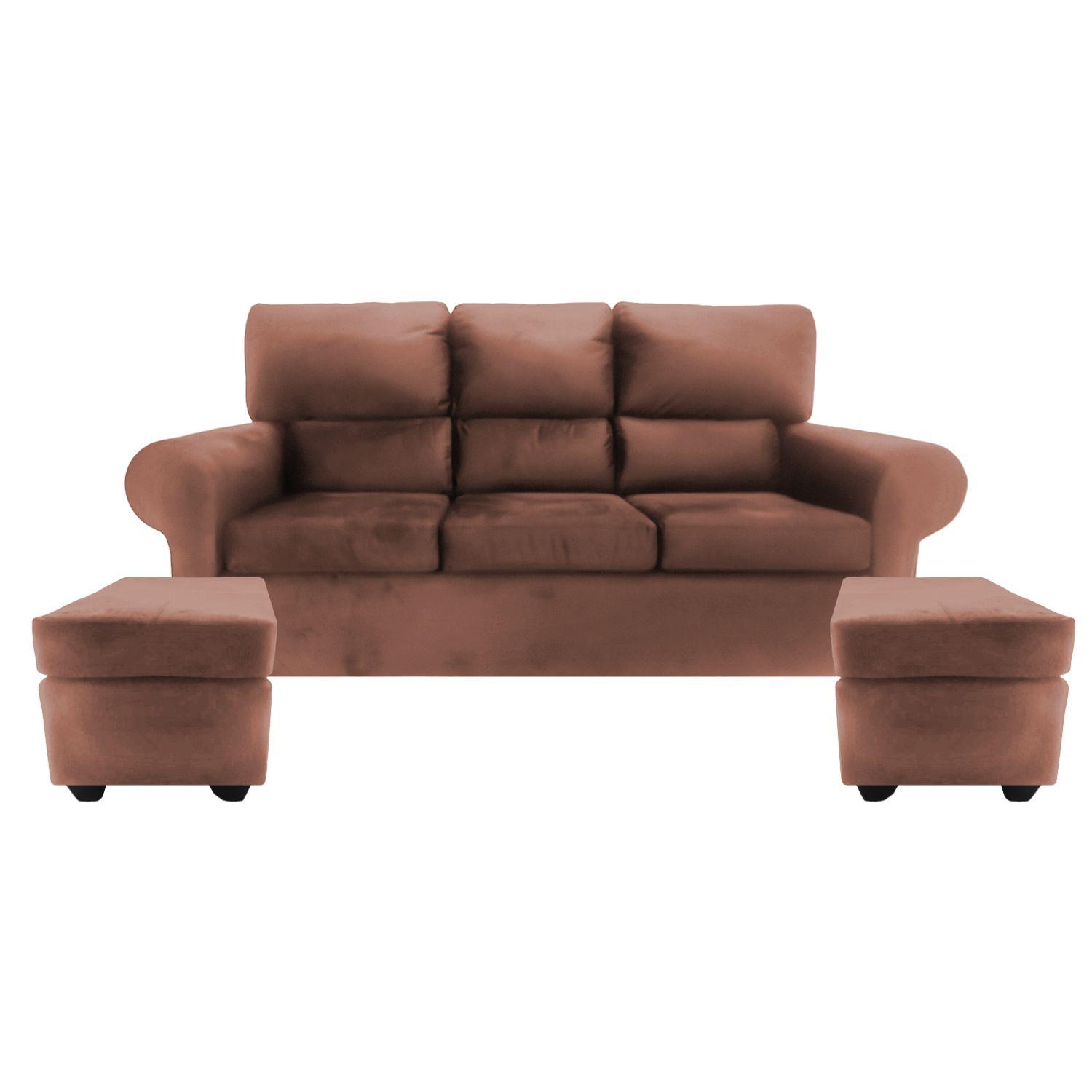 Sofa Ambar 3 Cuerpos 2 Pouf-0