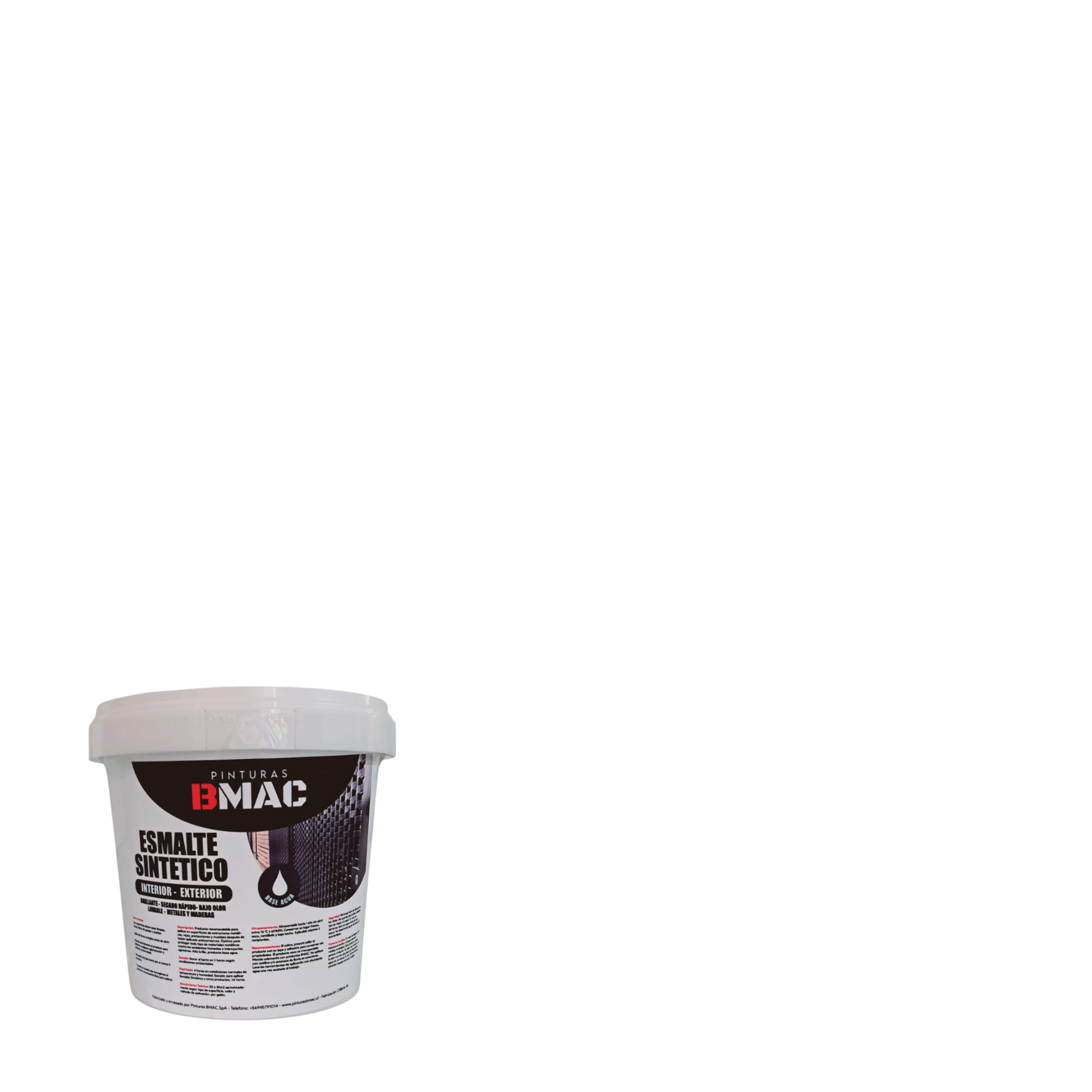 Esmalte Sintético Blanco Brillante 1 Litro BMAC-0