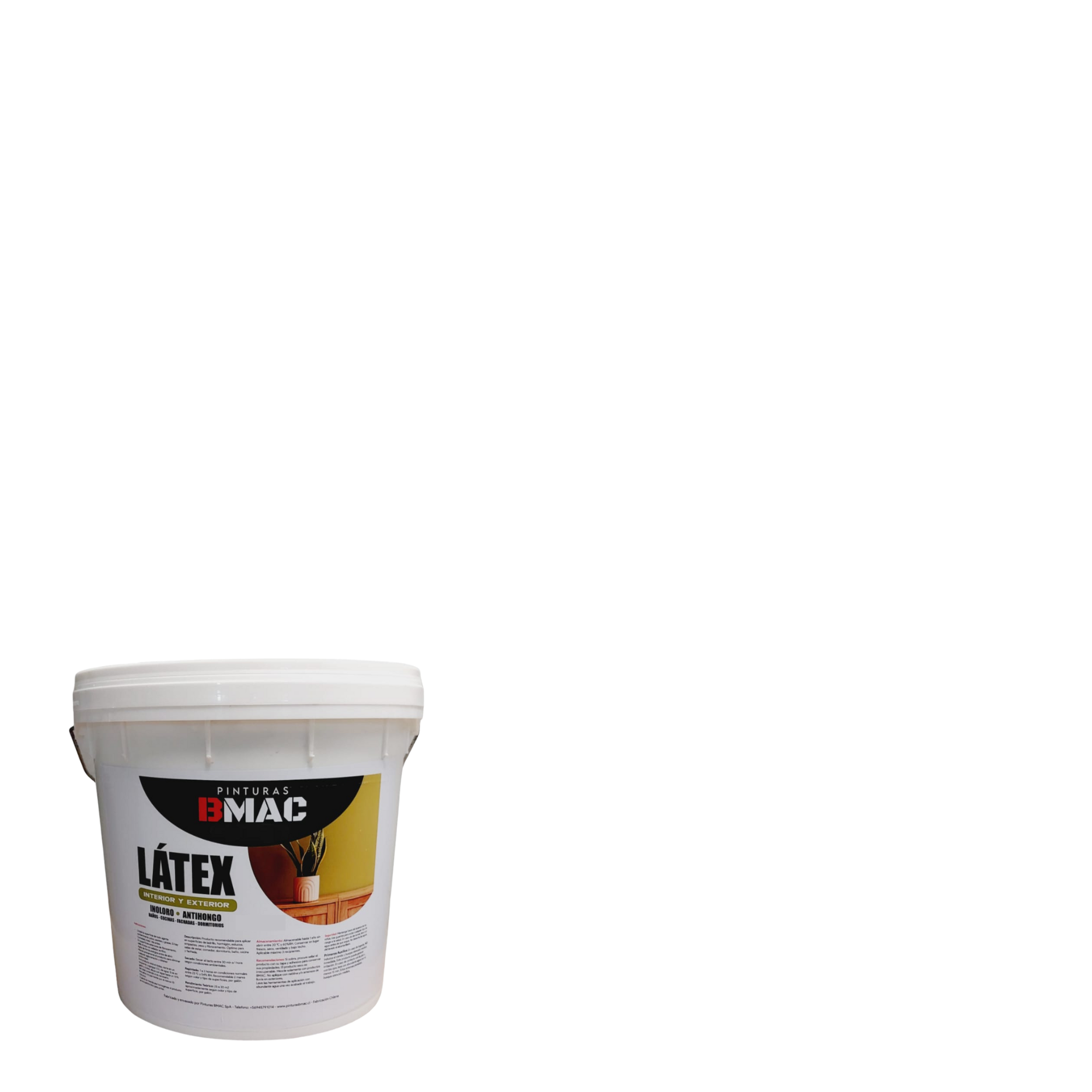 Látex Interior y Exterior Blanco Tineta BMAC-0