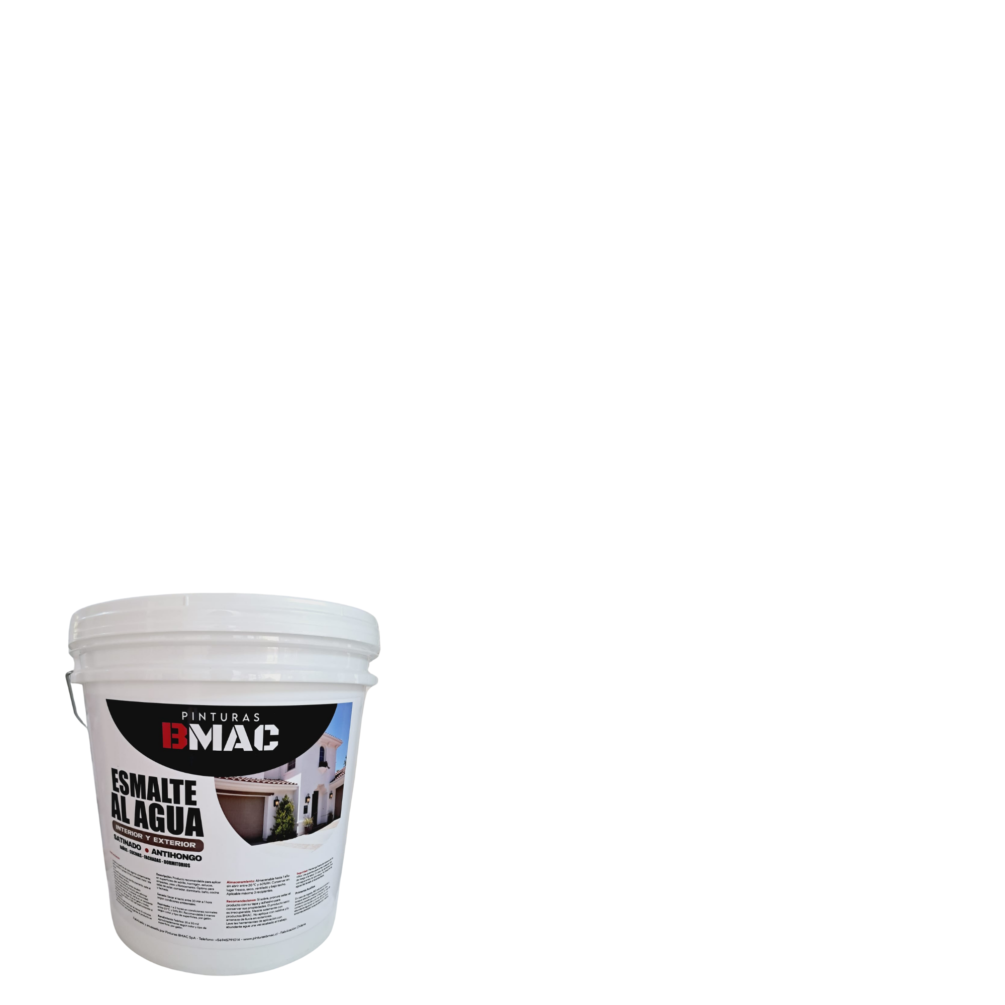 Esmalte al Agua Satinado Blanco Tineta BMAC-1