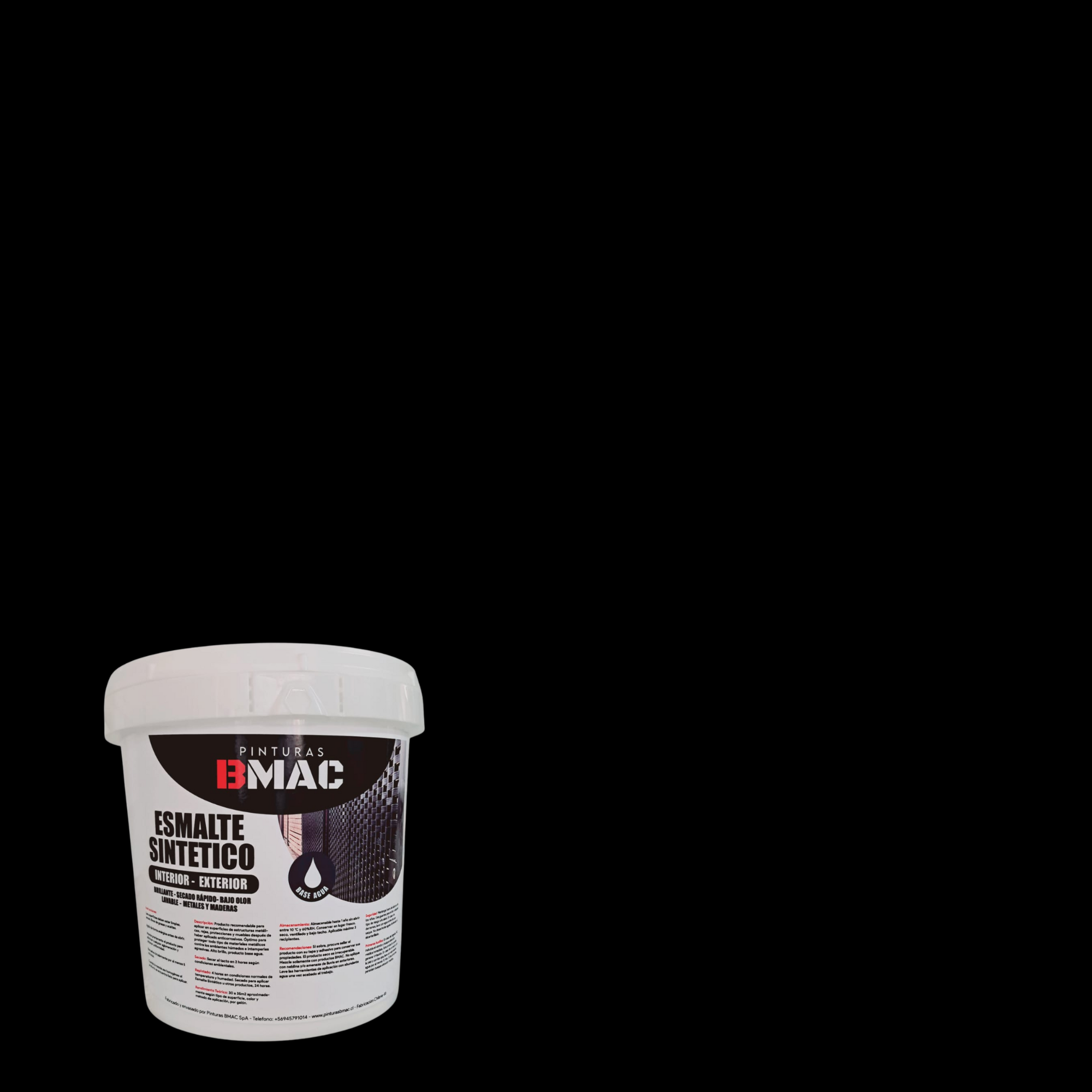 Esmalte Sintético Negro Brillante Galón BMAC-1