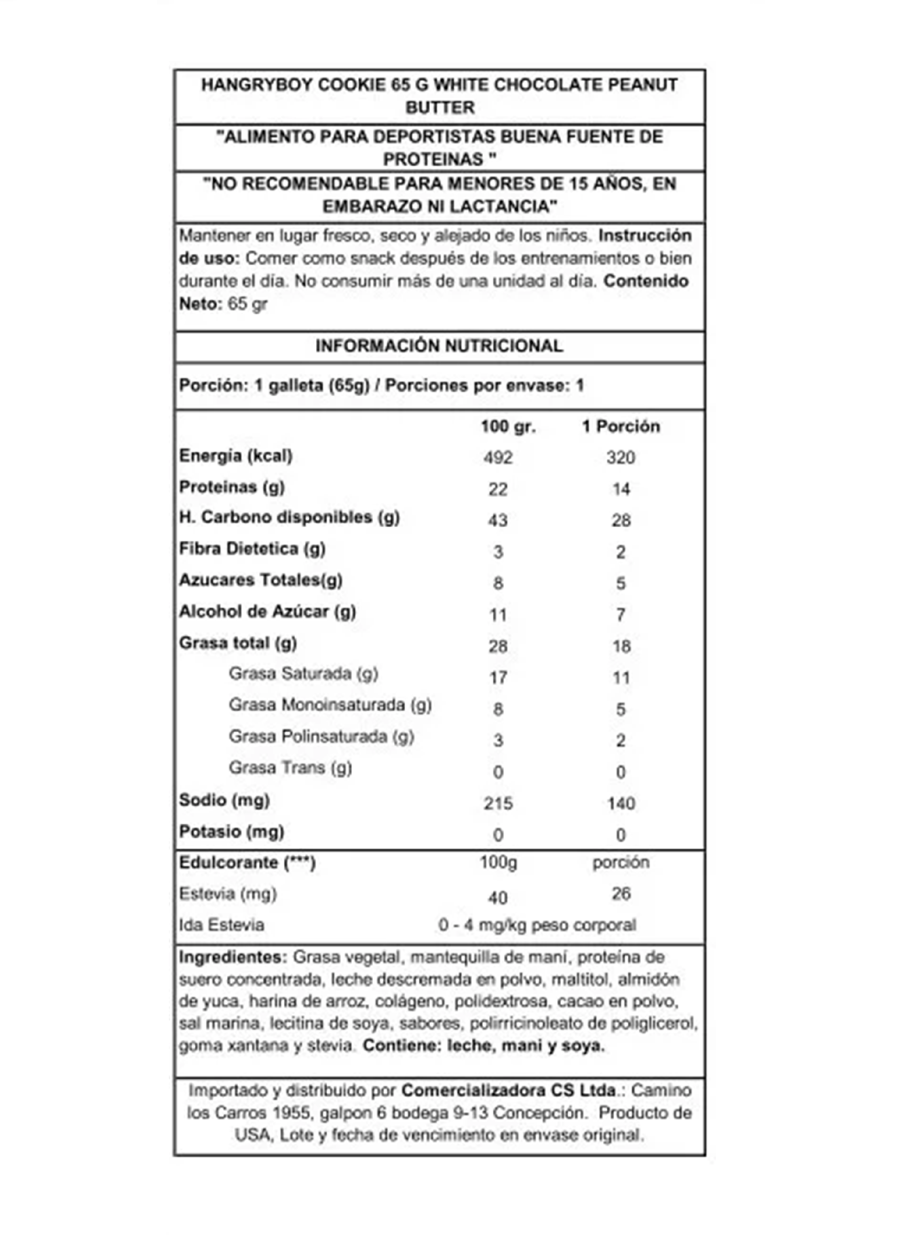 Caja Alfajores Proteicos 12 Ud X 65 G White Chocolate Peanut Butter -2