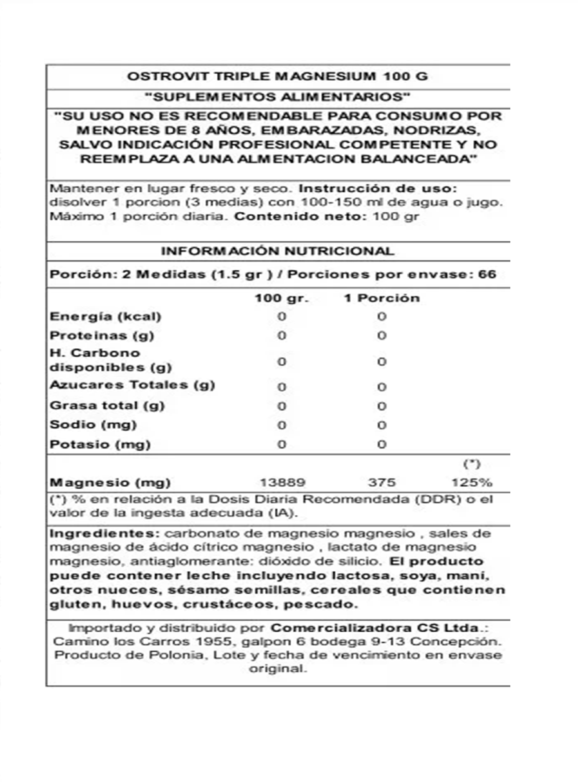 Triple Magnesio 100 G -1