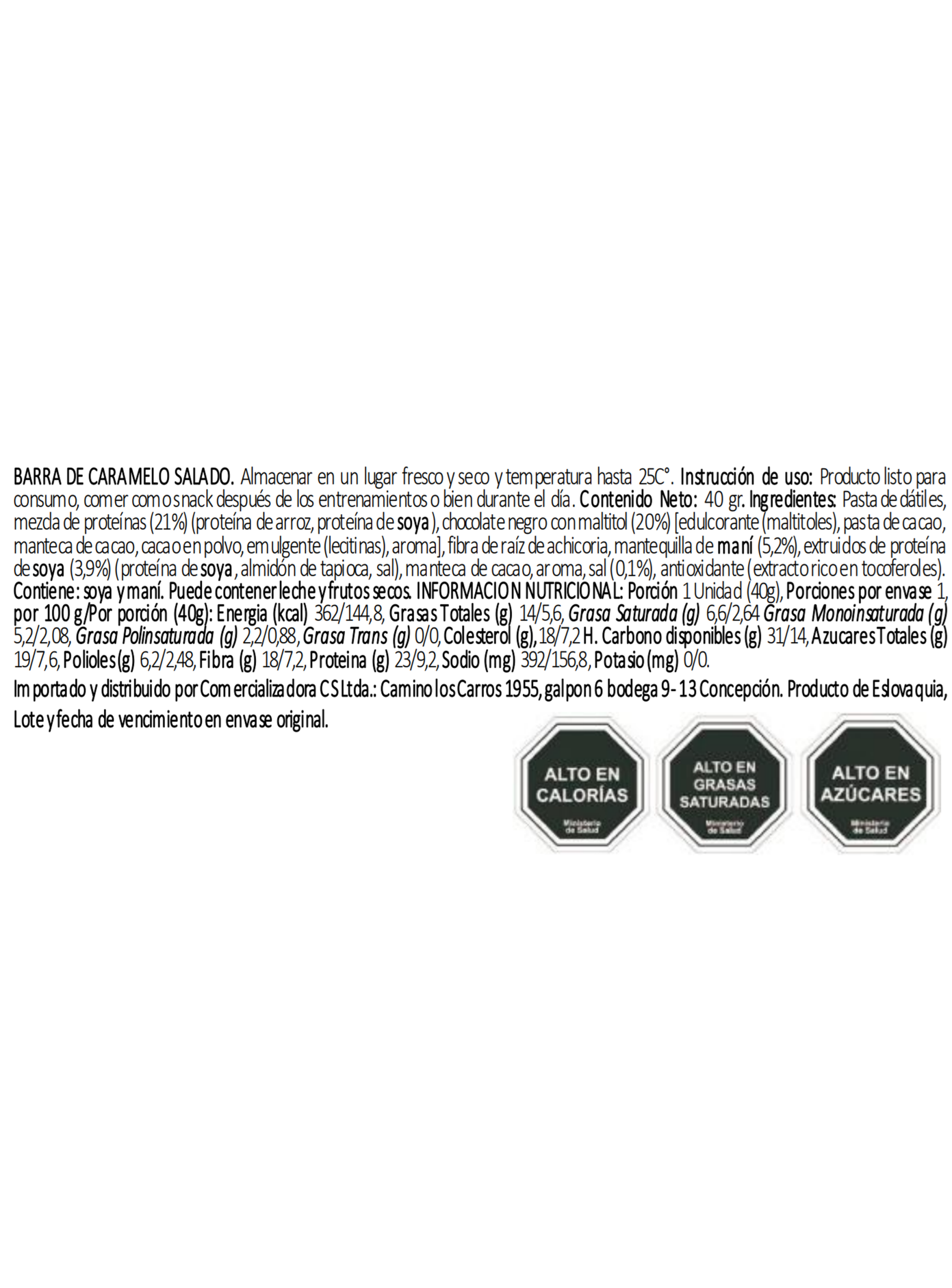 Barra de Proteina GAMS Vegan 40 g Salted Caramel-2