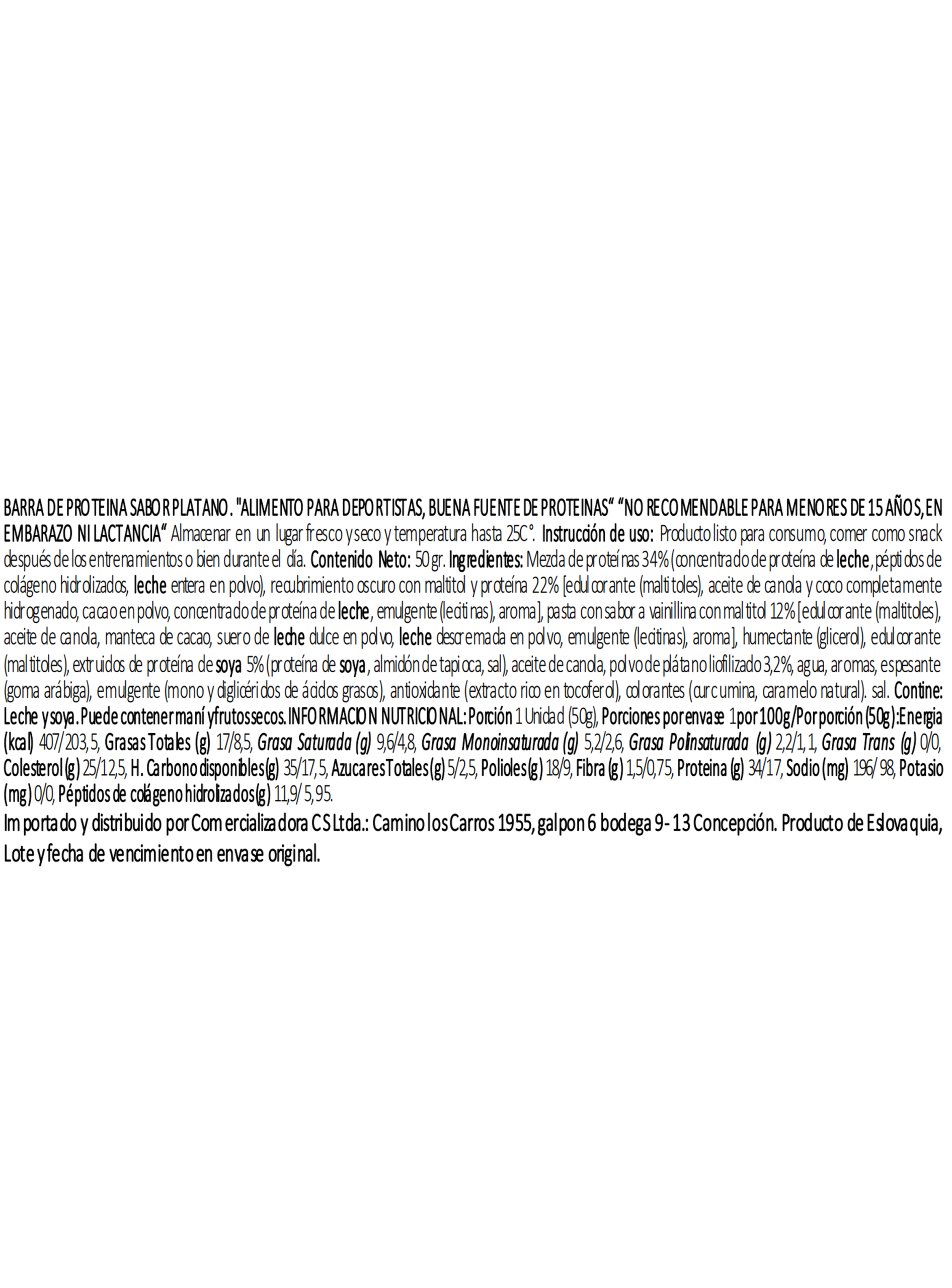 Caja Barras de Proteina GAMS 50g x 24ud Banana-2