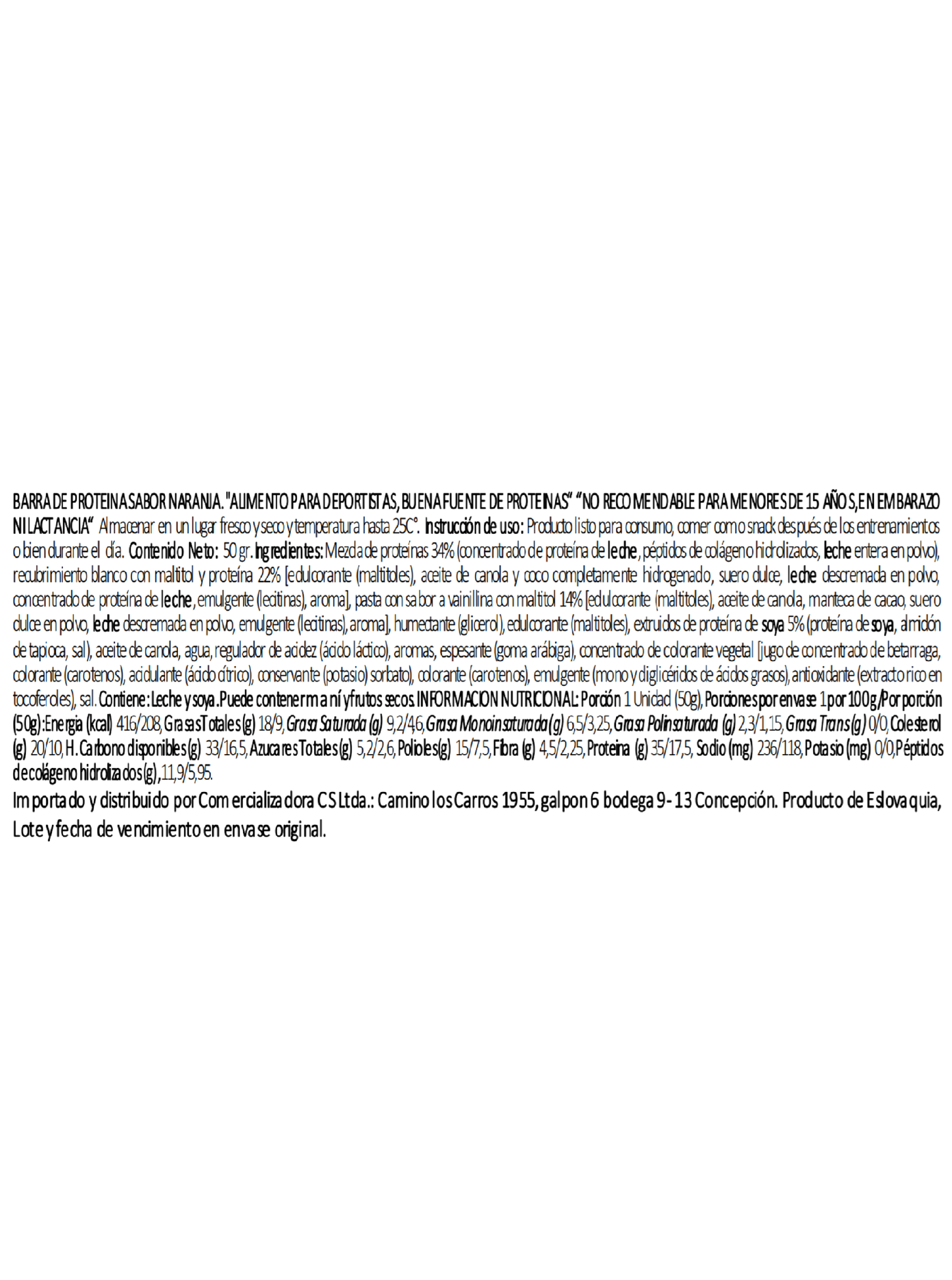 Caja Barras de Proteina GAMS 50g x 24ud Sex on the Beach-2