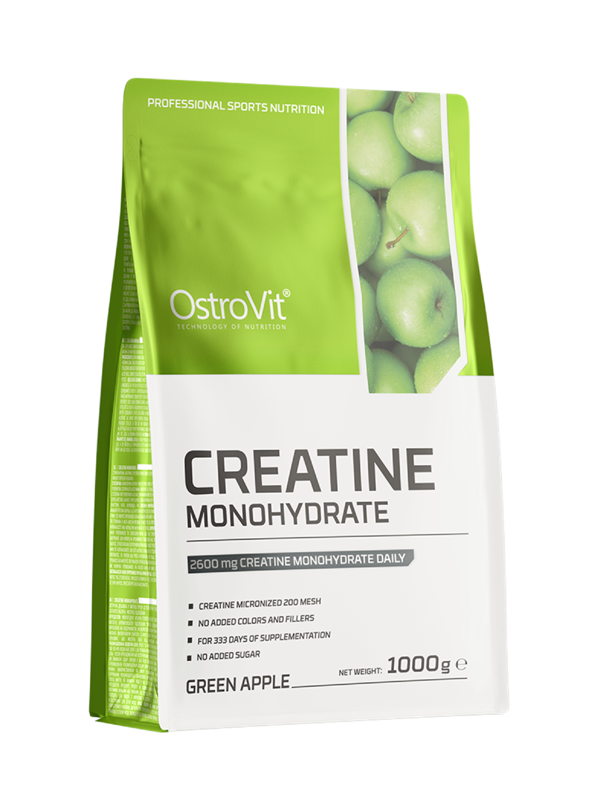 Ostrovit Creatina Monohidratada 1000 G Green Apple -0