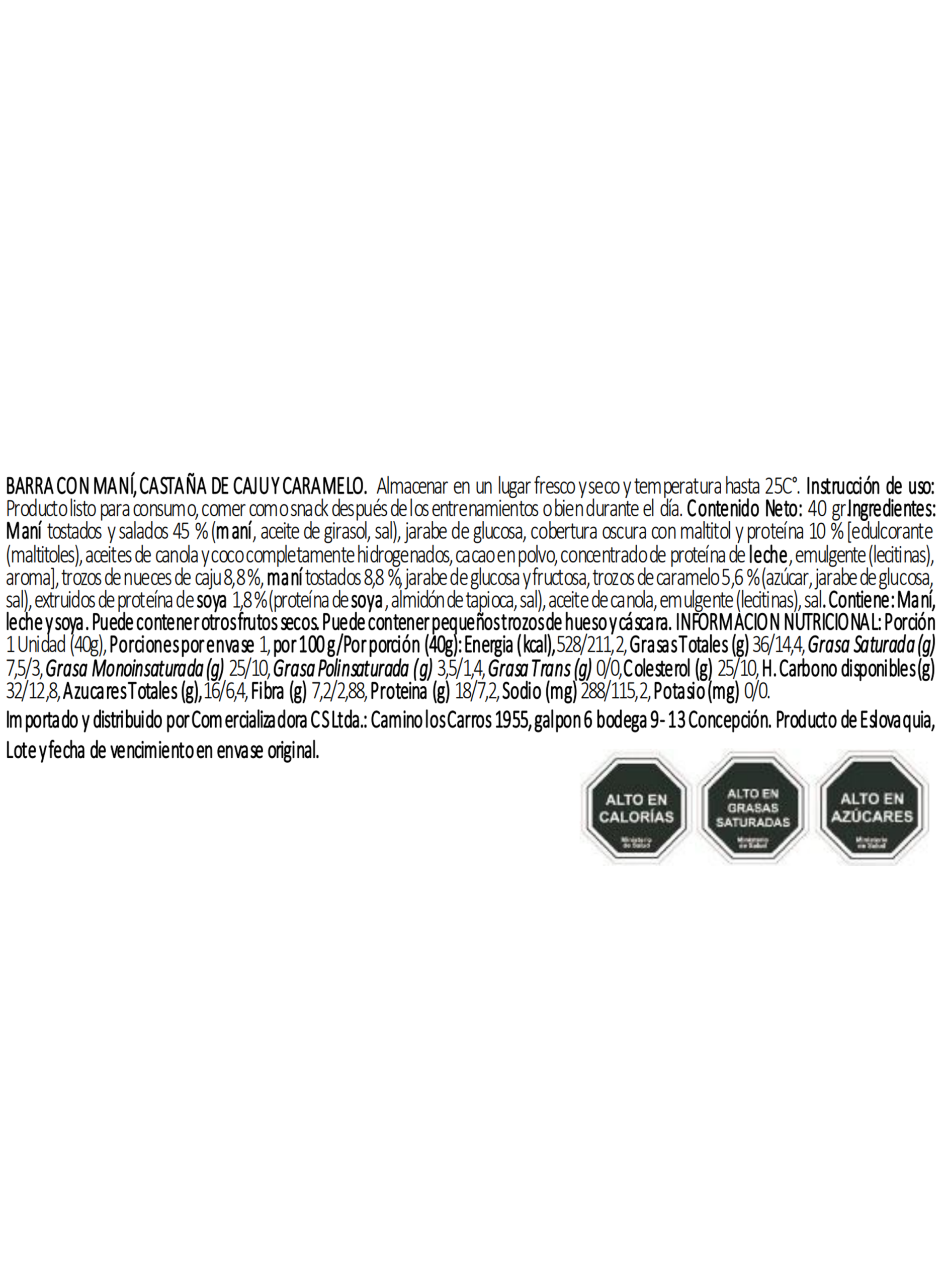 Barra de Proteina GAMS Nuts 40 g Salted Caramel -2