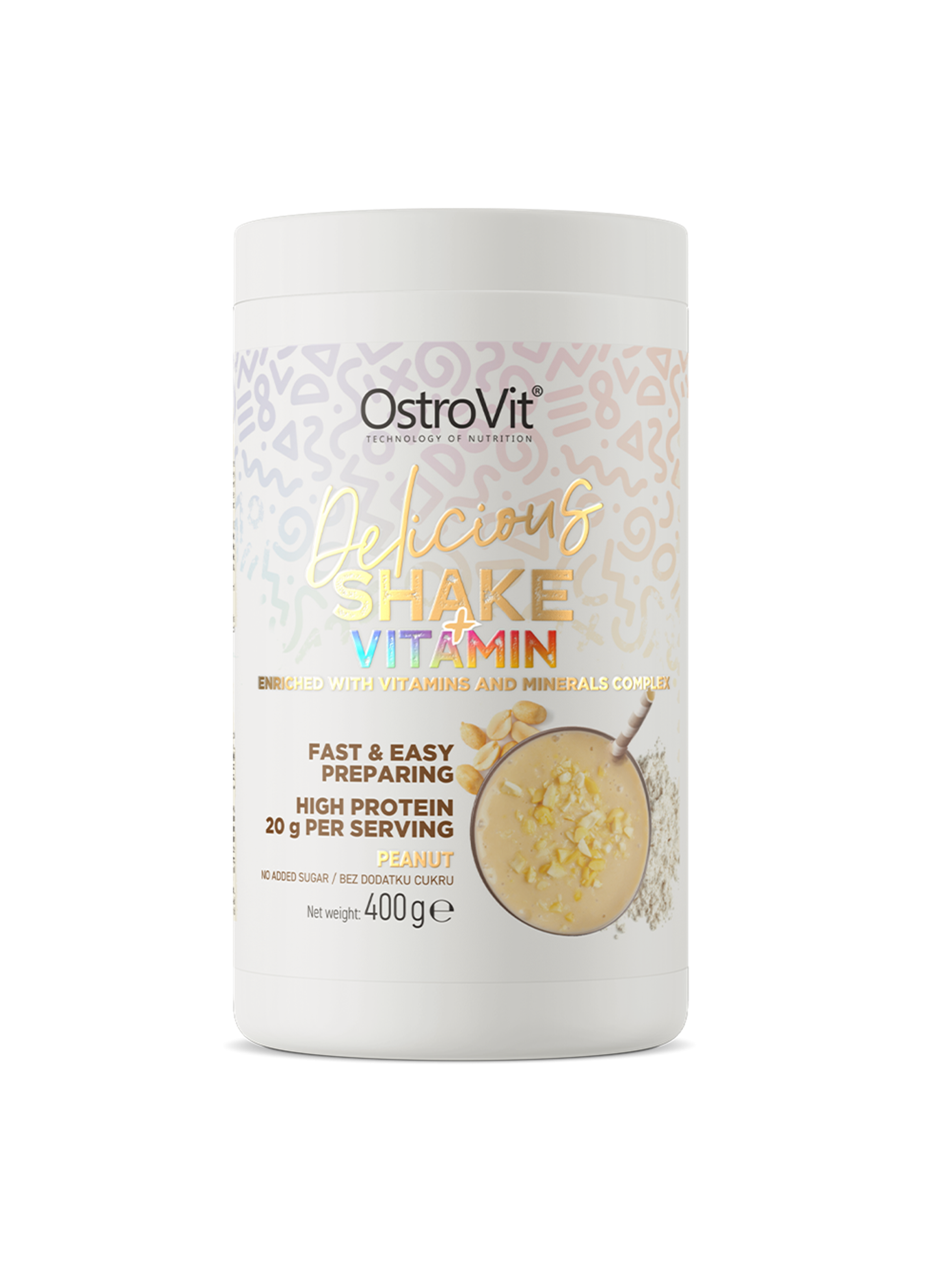 Vitamina Delicious Shake + Vitamina 400 G Peanut -0
