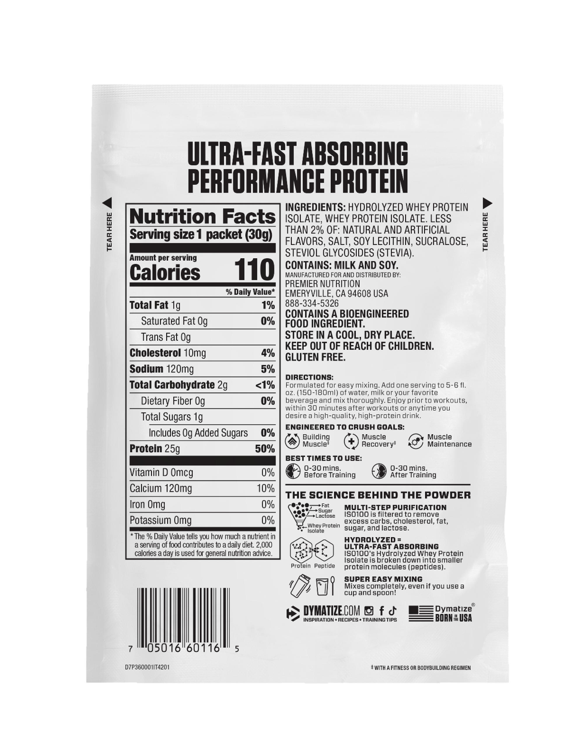 Sachet Proteina ISO 100 Cinnamon Churro 1 Servicio-1