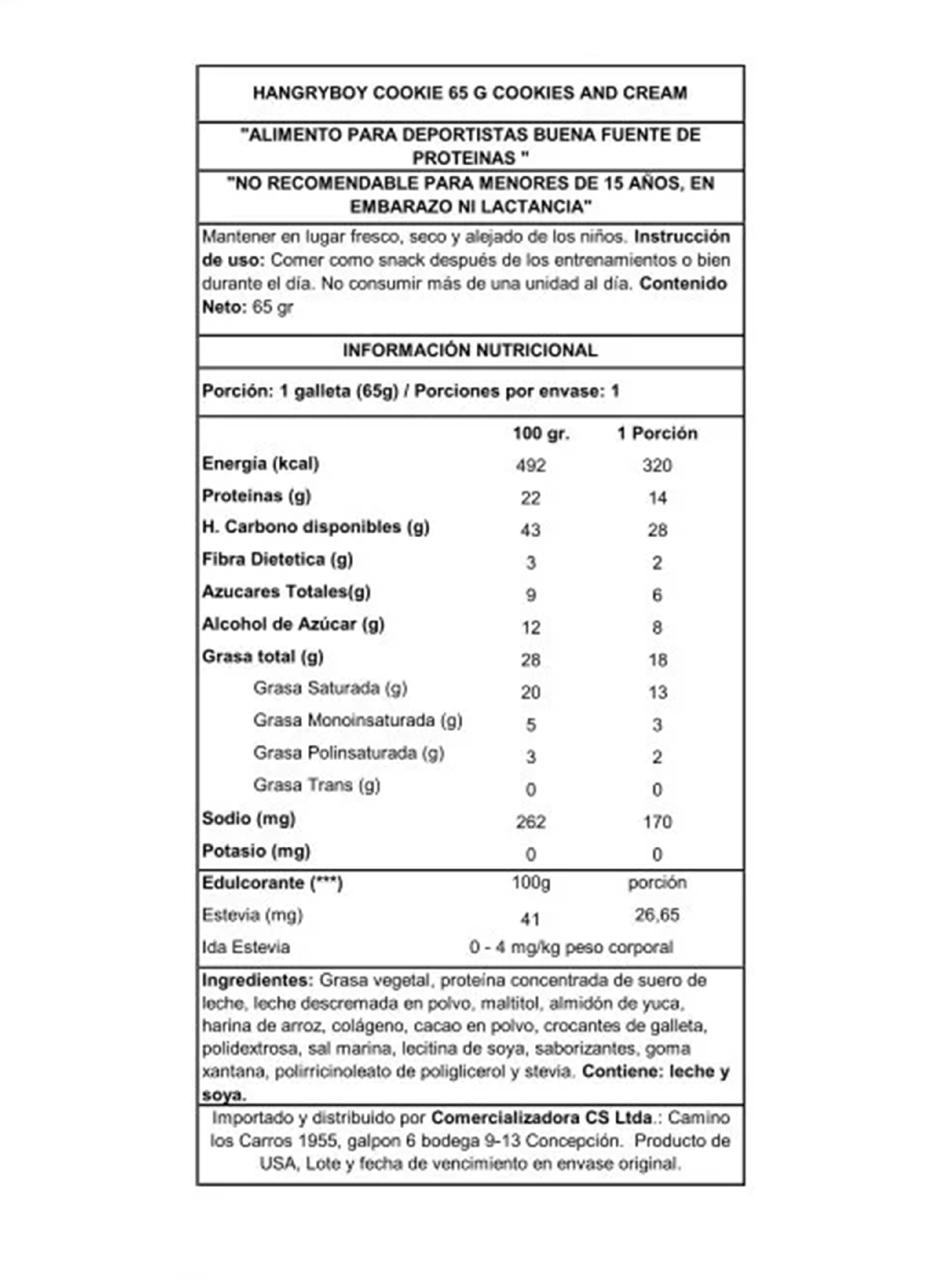 Caja Alfajores Proteicos 12 Ud X 65 G Cookies And Cream -2