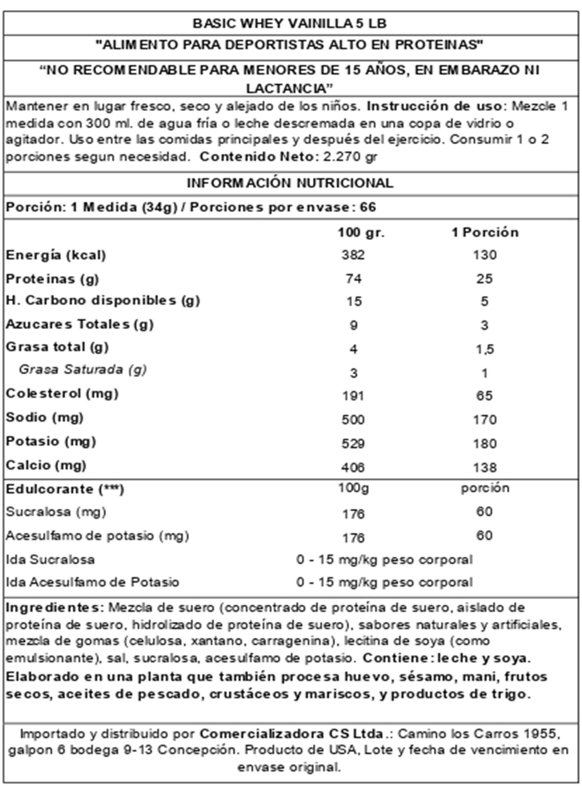 Proteina Whey Vanilla 5 Lb-2