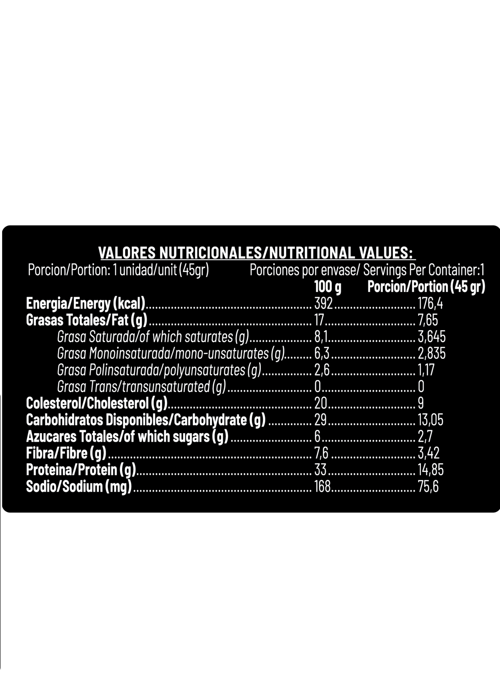 Caja Barras de Proteina WHITE 45g x 24ud Chocolate Cheesecake -2