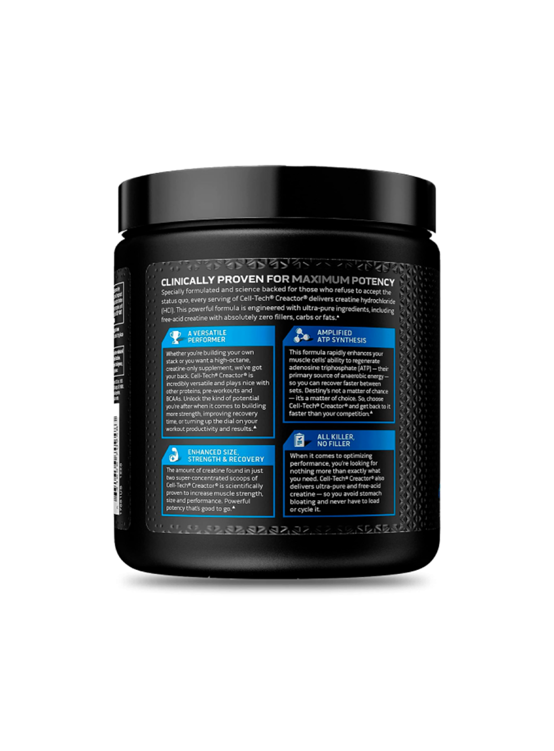 Muscletech Creatina Creactor 274 G Sin Sabor -3