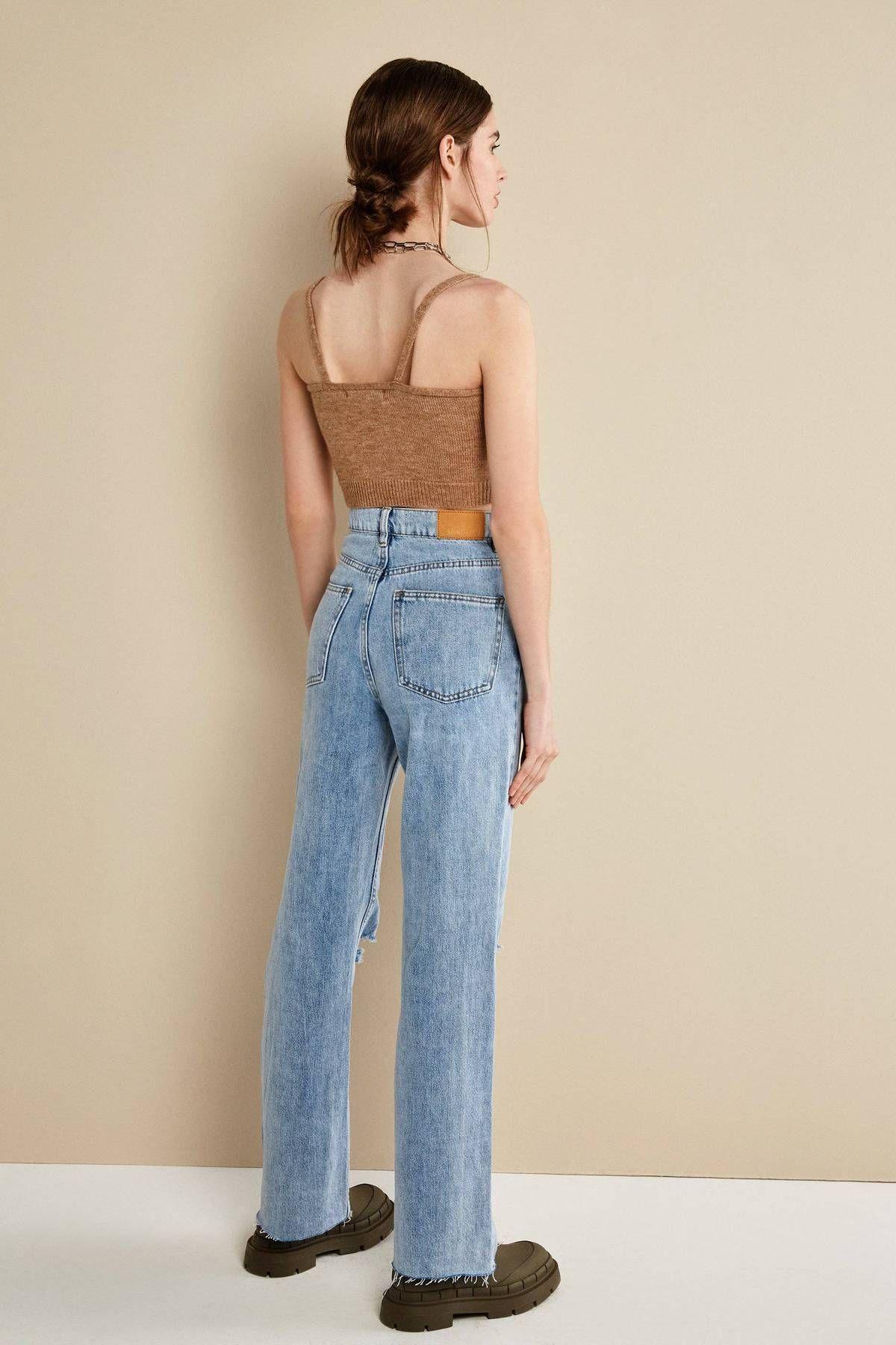 Pantalon denim Hat-1