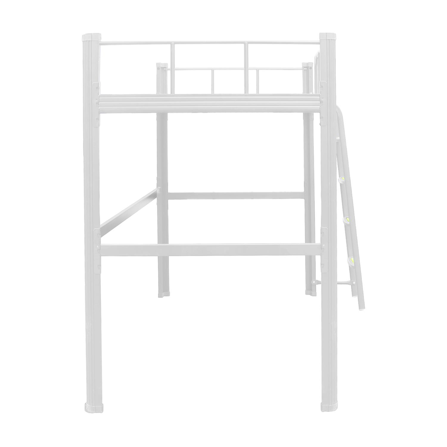 Cama alta + cama baja Strong 1.5 plaza blanco-1