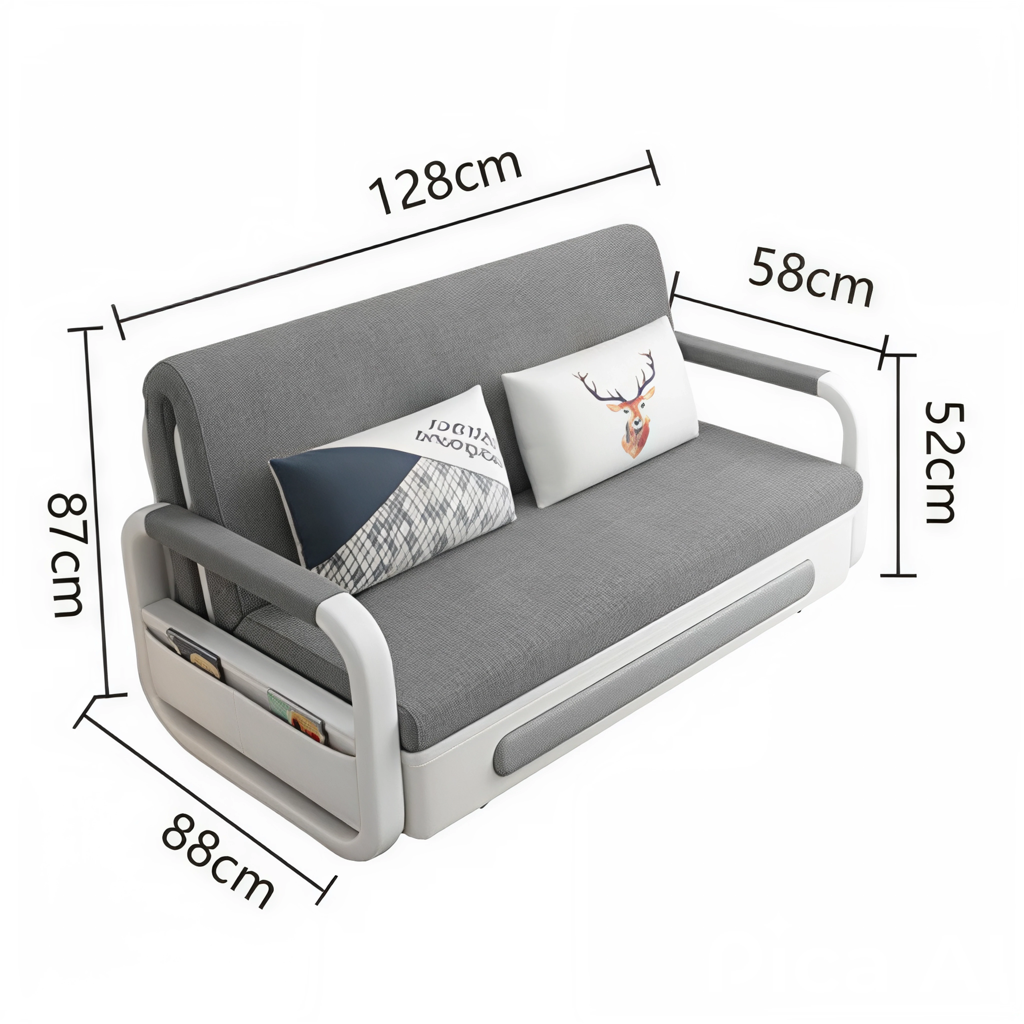 Futón Steel Blanco Beige-5