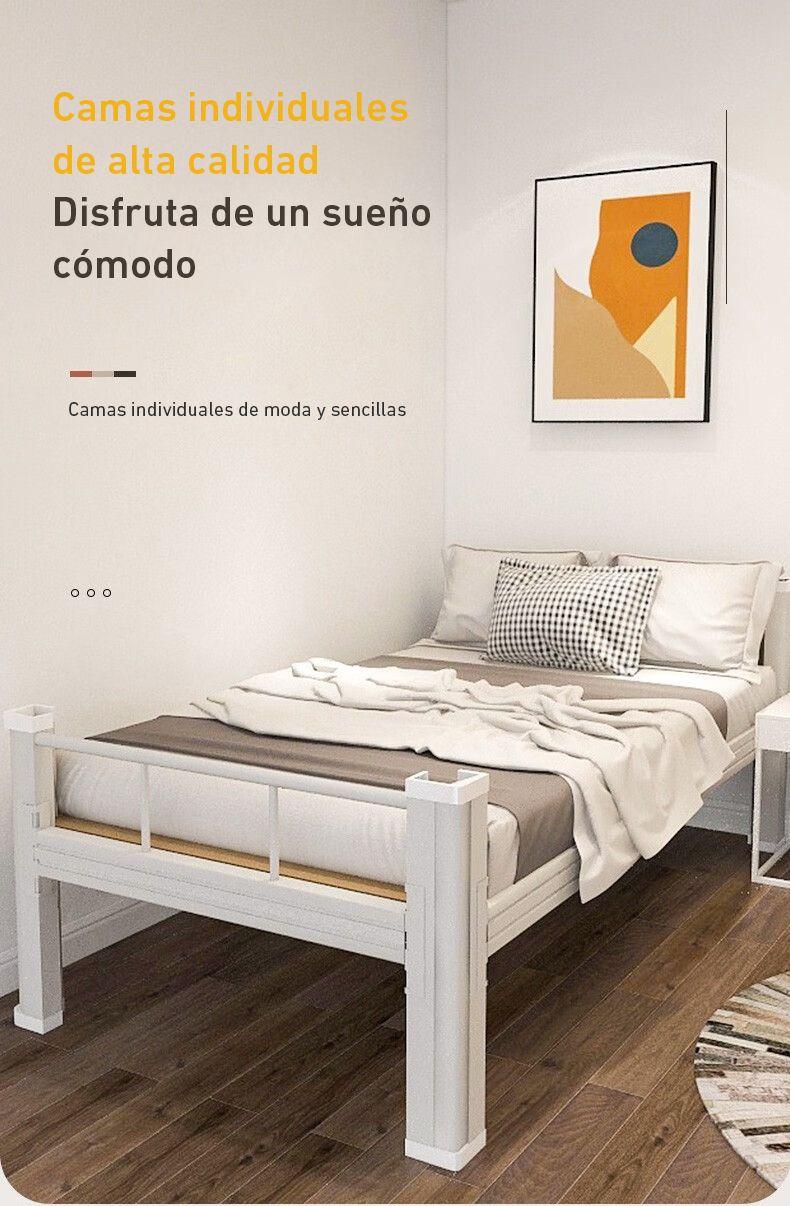 Cama Strong 1 plaza blanco-2