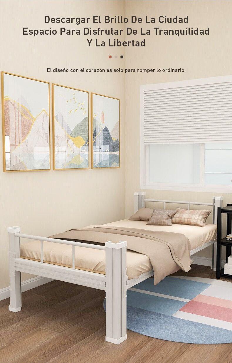 Cama Strong 1 plaza blanco-4
