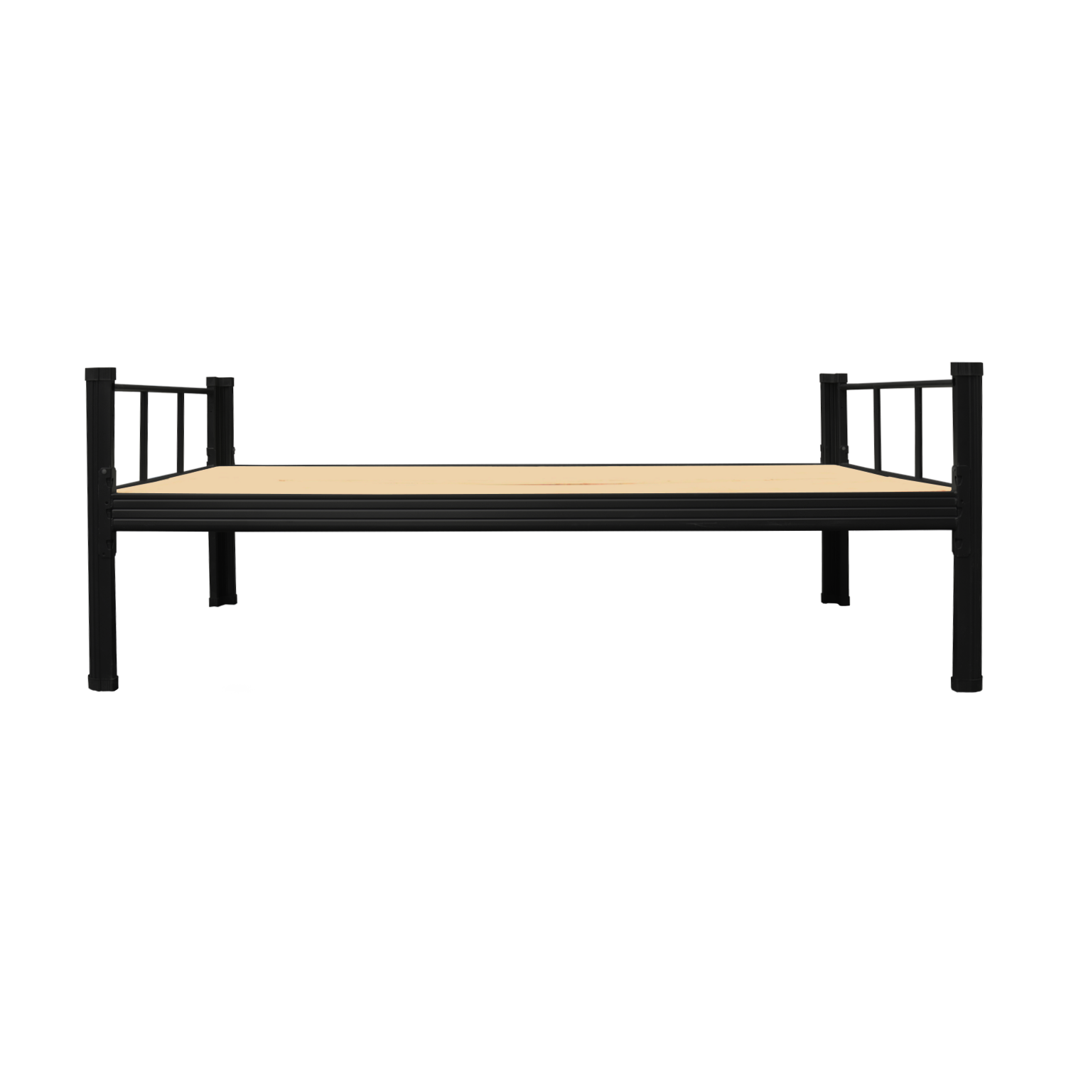 Cama alta + cama baja Strong 1.5 plaza negro-2