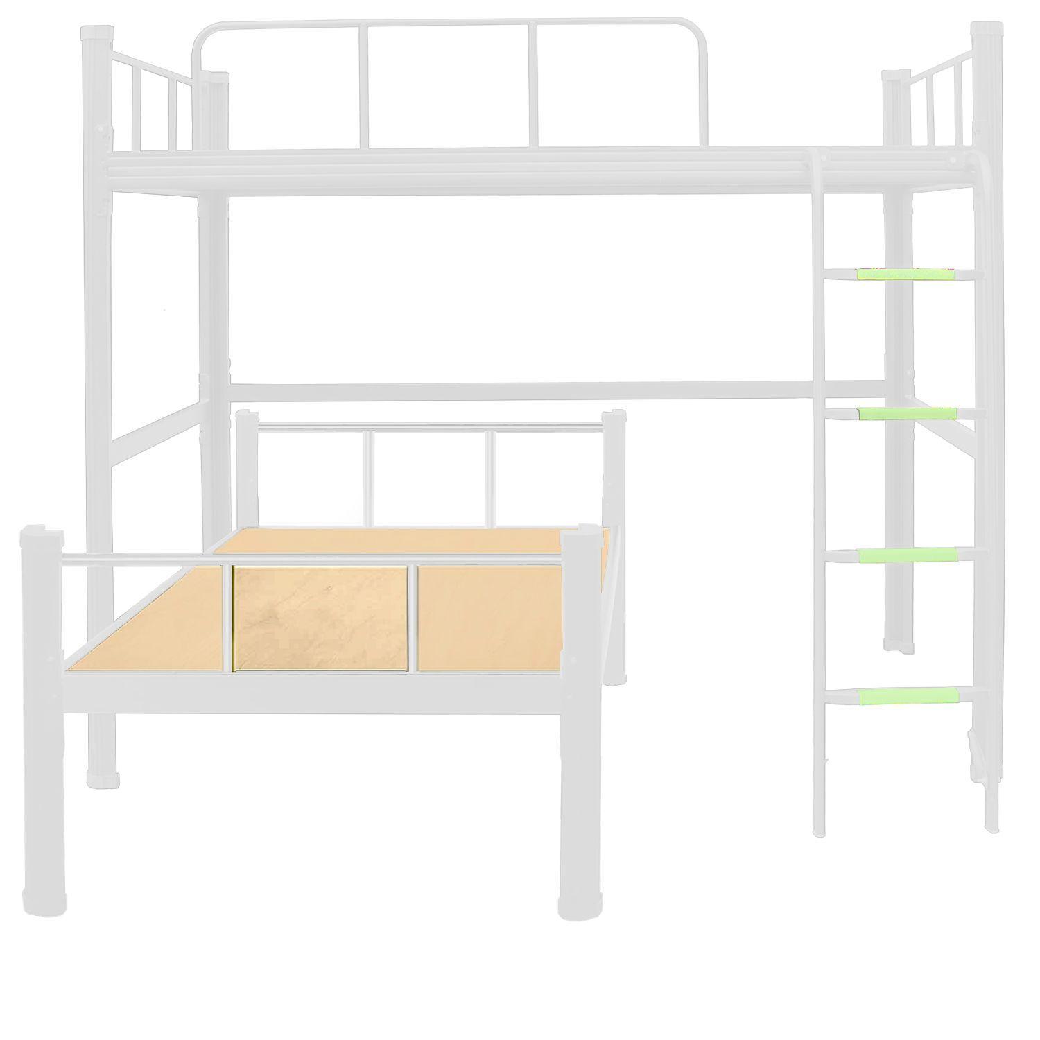 Cama alta + cama baja Strong 1 plaza blanco-0