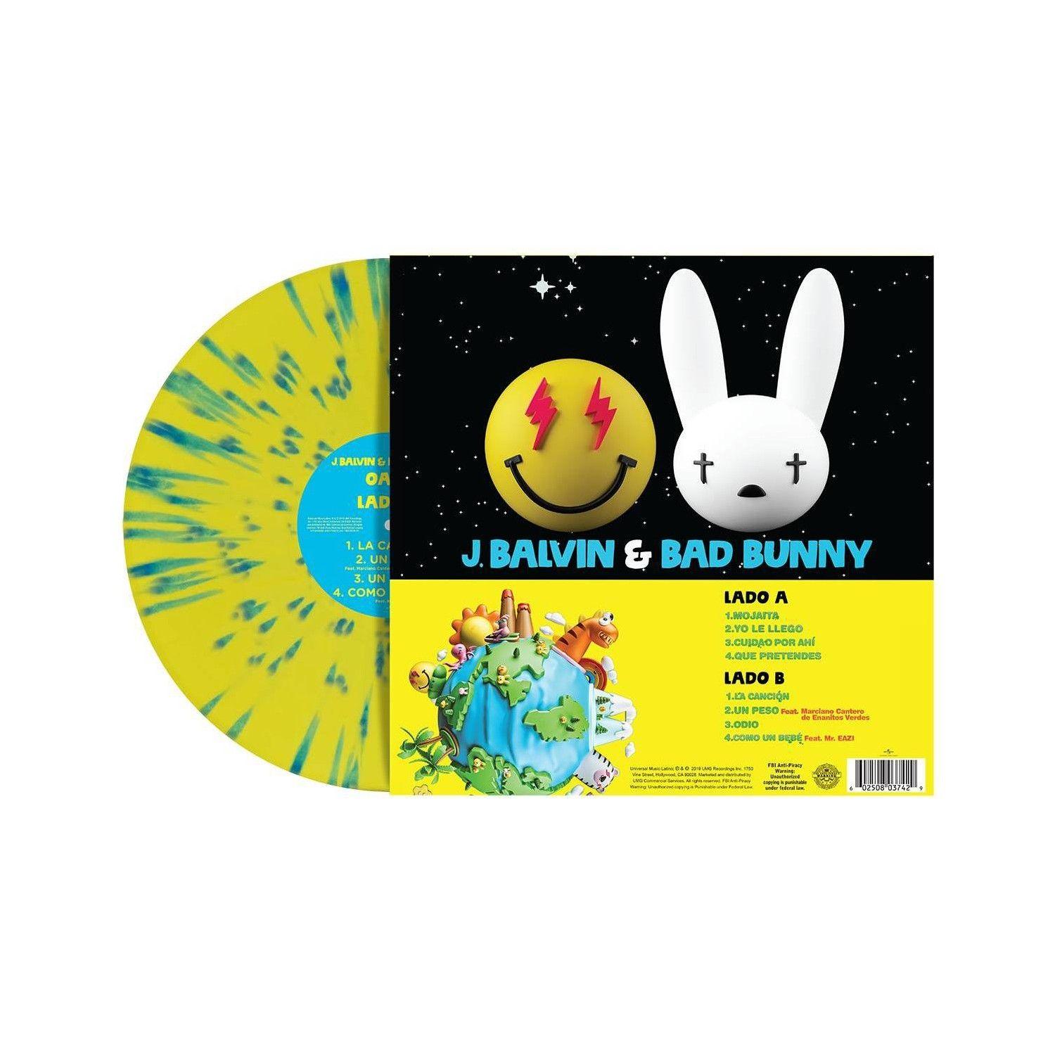 J. Balvin & Bad Bunny - Oasis - Vinilo (LP) Blue & Yellow-2