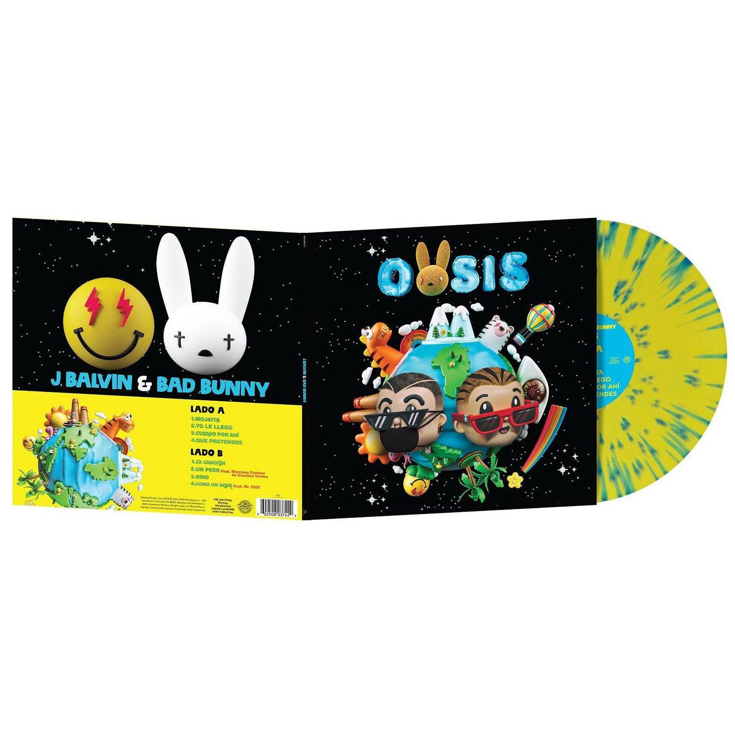 J. Balvin & Bad Bunny - Oasis - Vinilo (LP) Blue & Yellow-4