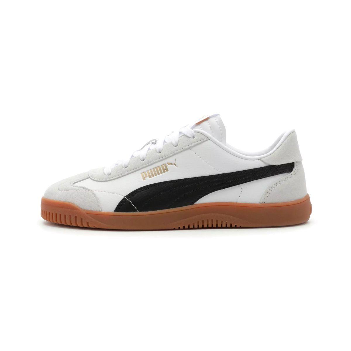 Zapatillas Mujer Club 5v5 Suede Puma Blancas/Negras-2