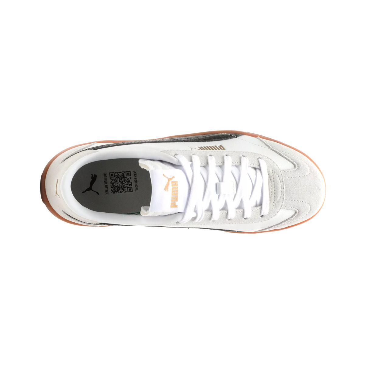 Zapatillas Mujer Club 5v5 Suede Puma Blancas/Negras-4