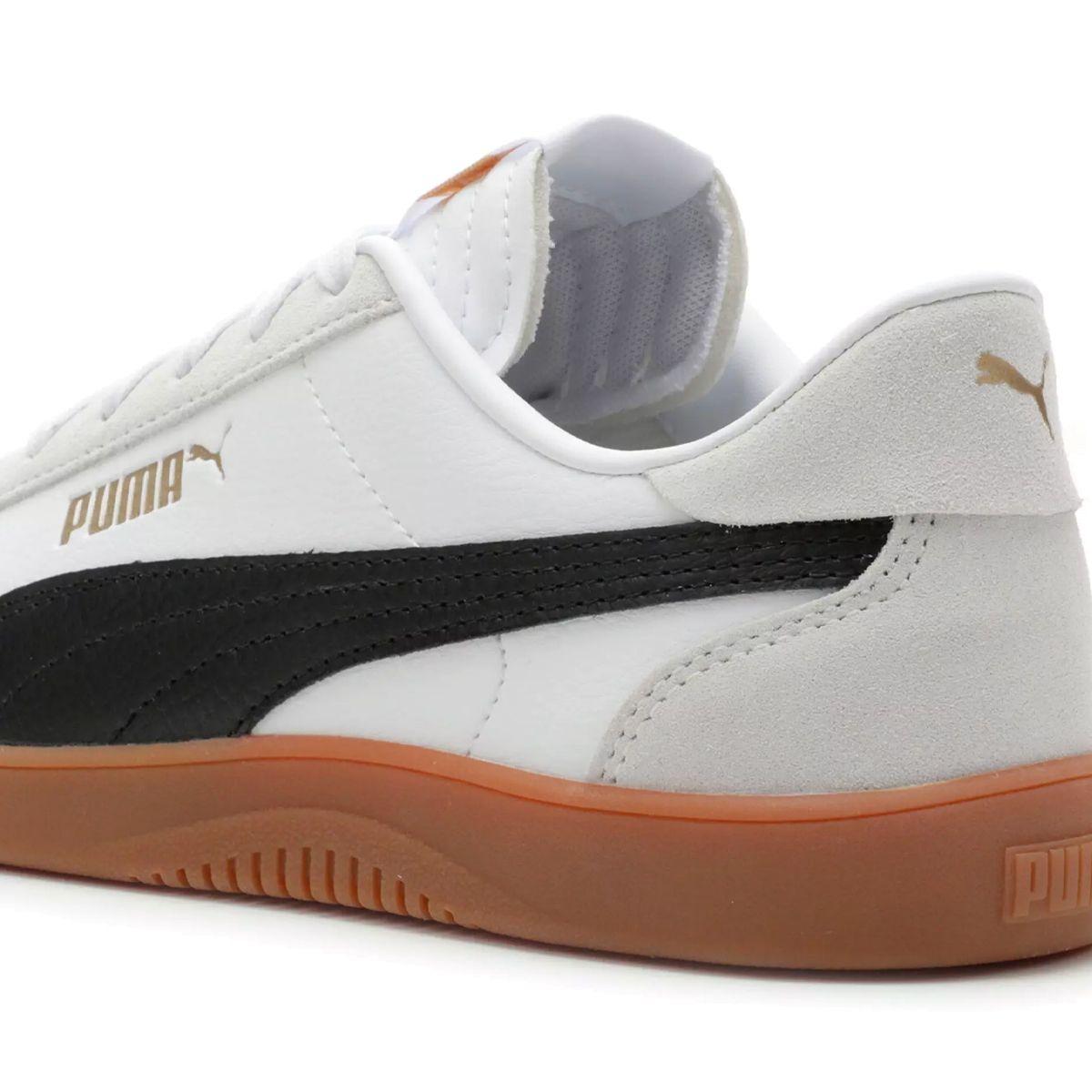 Zapatillas Mujer Club 5v5 Suede Puma Blancas/Negras-5