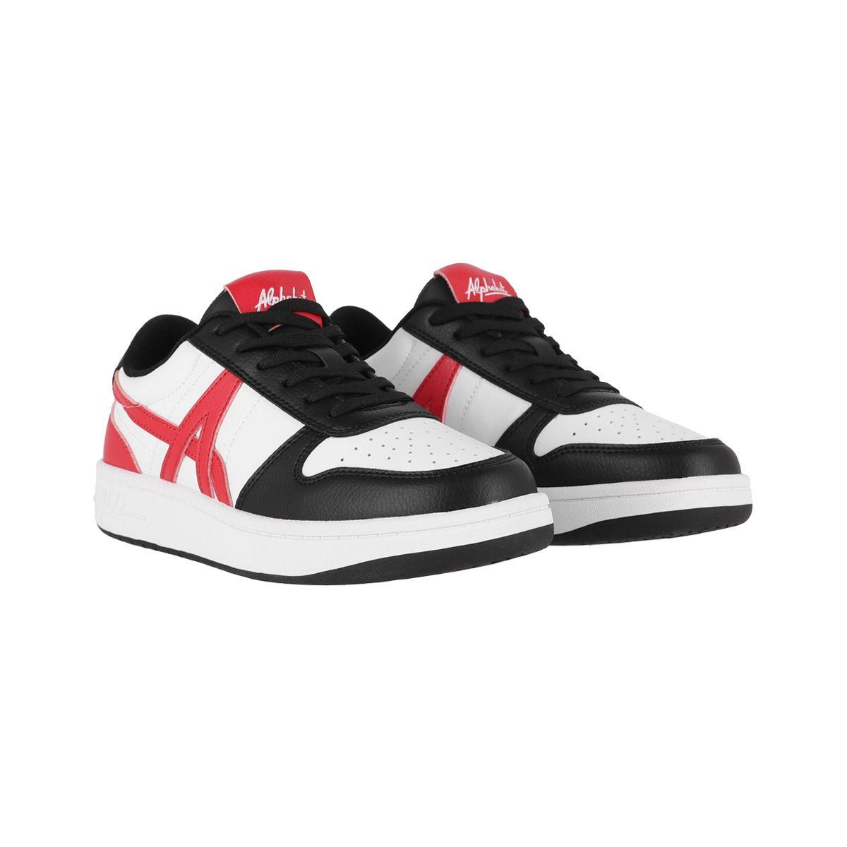 Zapatillas Joven Franklin Alphabet Blancas/Negras/Rojas-2