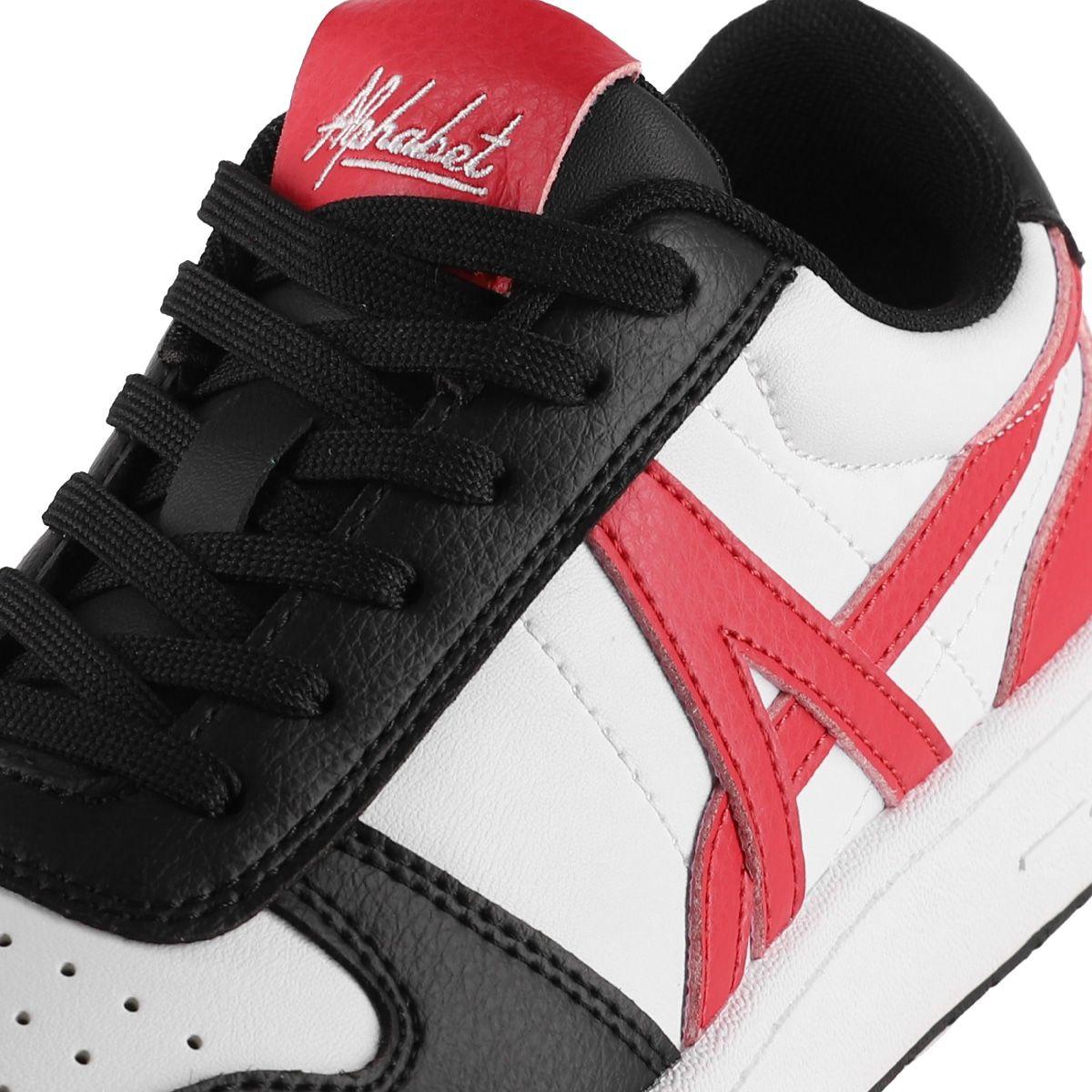 Zapatillas Joven Franklin Alphabet Blancas/Negras/Rojas-5