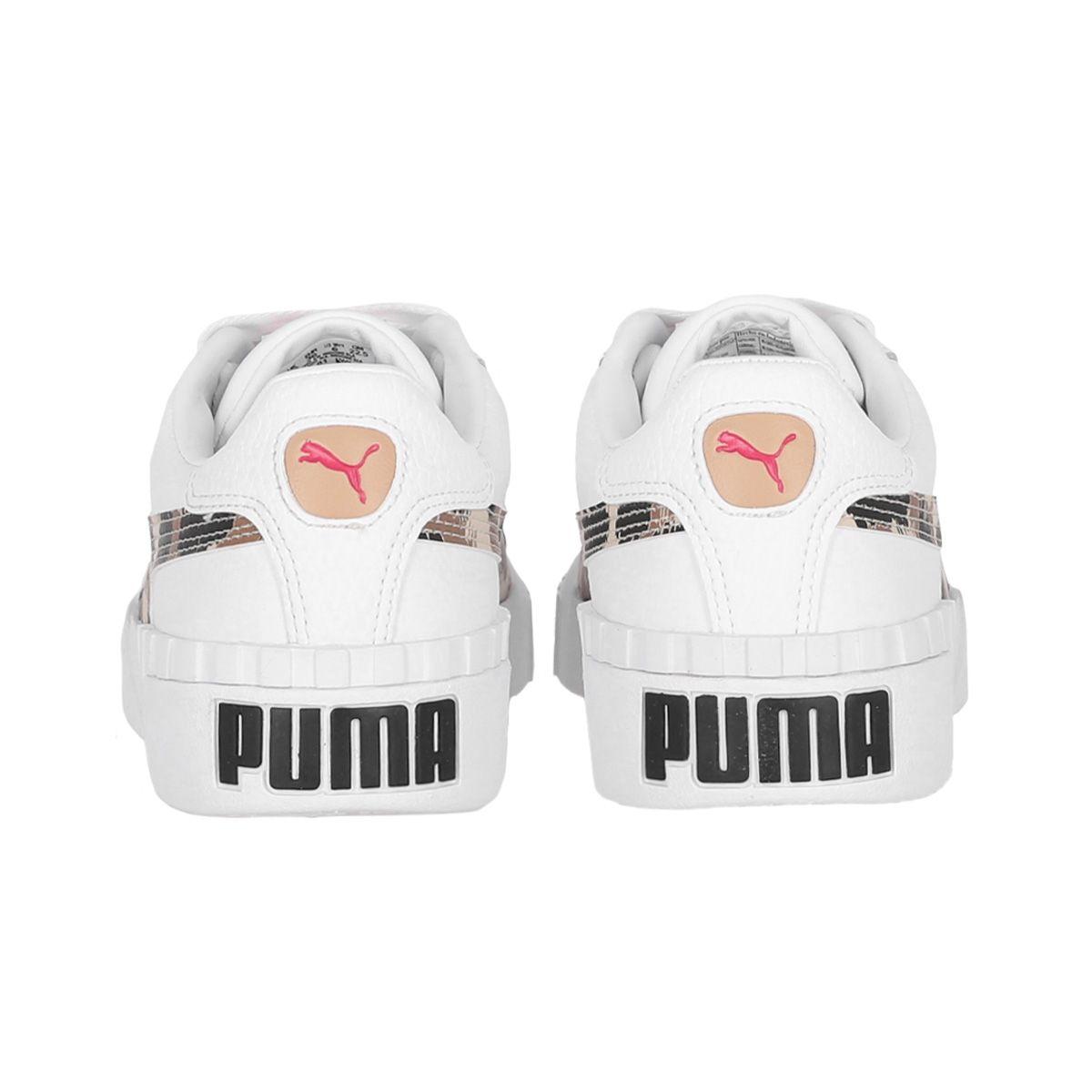 Zapatilla Puma Cali Leopard Mujer White/Pink-3