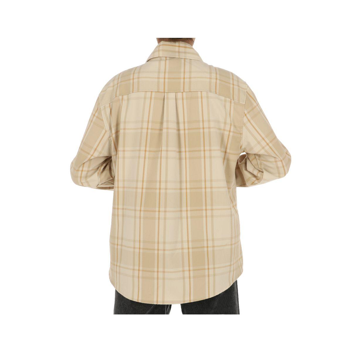 Sobrecamisa Roxy Tartán Mujer Beige-2