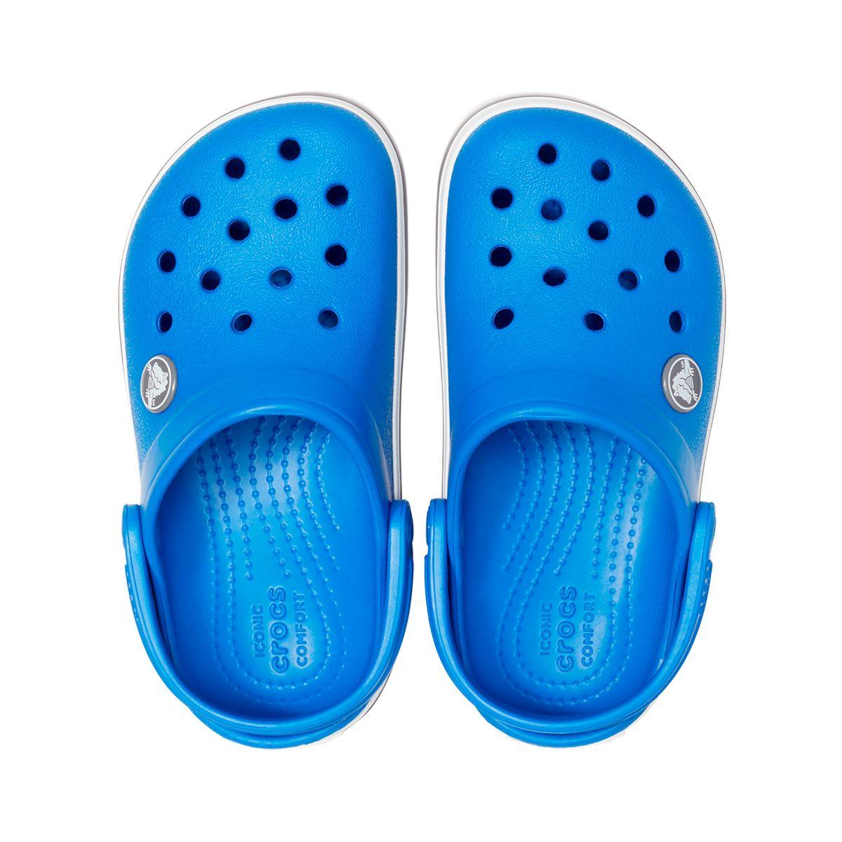 Zueco Crocs Crocband Niño Bright Cobalt/Charcoal-5