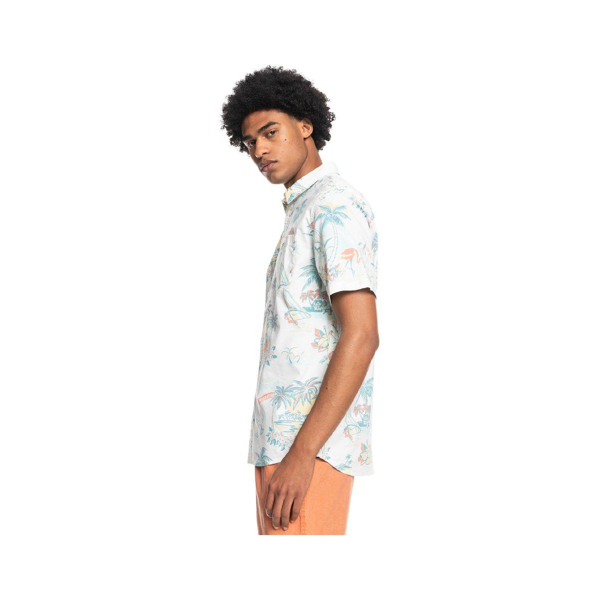 Camisa  Quiksilver Hotel Paradiso Hombre Antique White-2